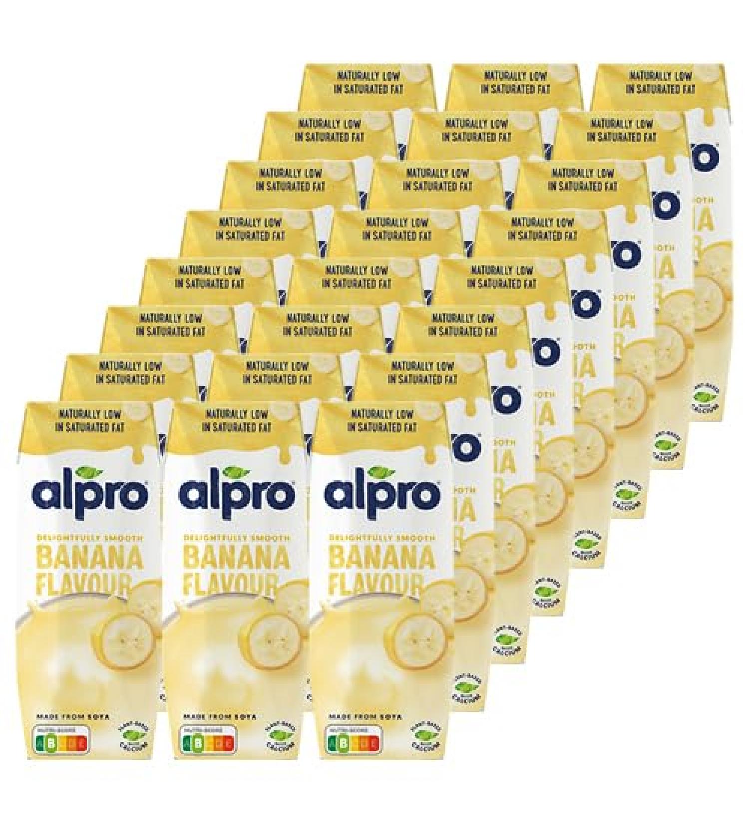 Alpro Set de 3 Boissons au Soja Banane 785 g - Pack de 8