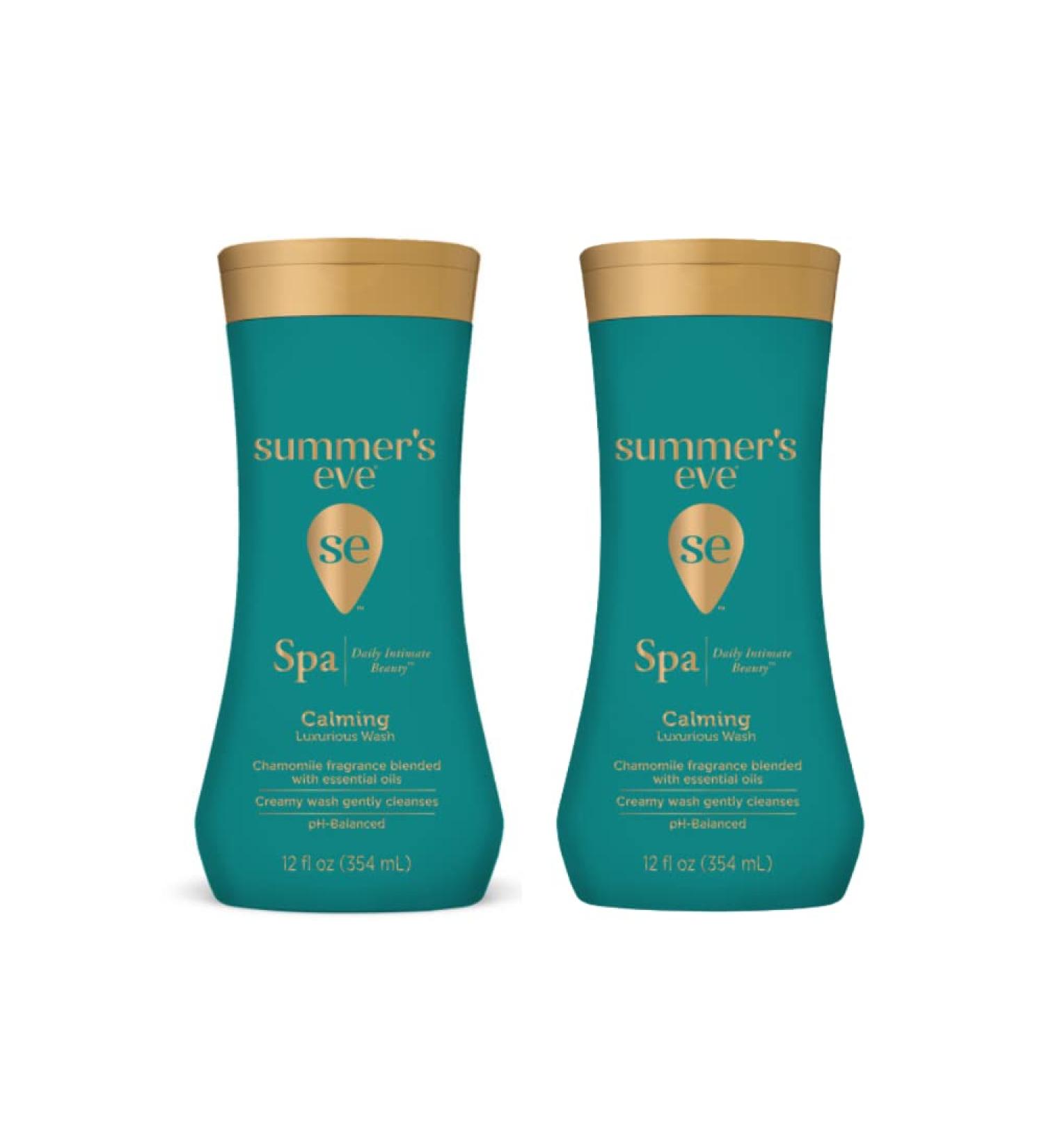 Summer's Eve Spa Daily Intimate Wash - Calming Chamomile pH-Balanced Feminine Cleanser 12 Fl Oz (Pack of 2) | Luxurious International Shipping - Buy Online on GoSupps.com