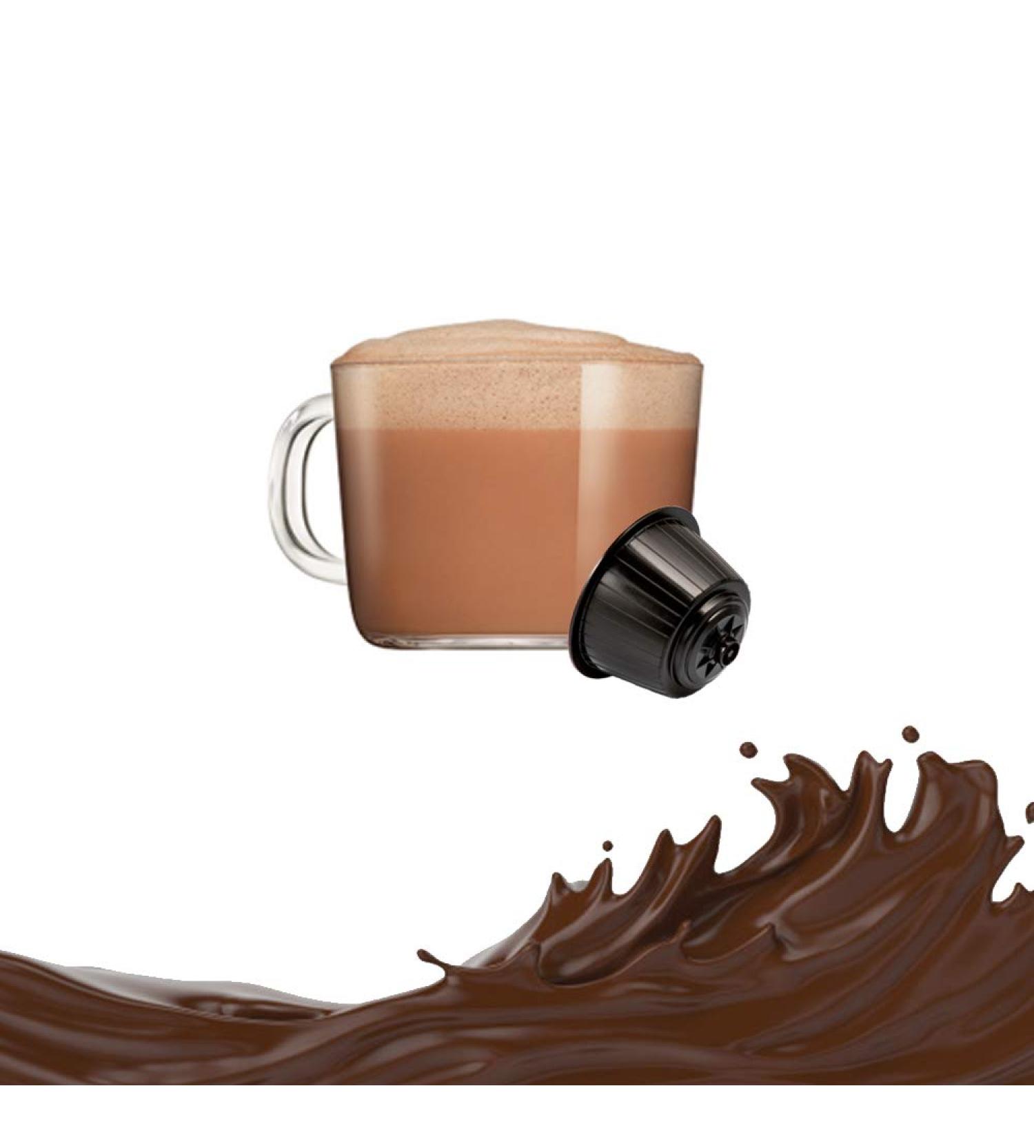 KICKKICK® 16 Capsules Choco Quick Soluble Nesquik Flavor - Compatible with Nescafé Dolce Gusto - Nesquik Flavor - Milk and Chocolate