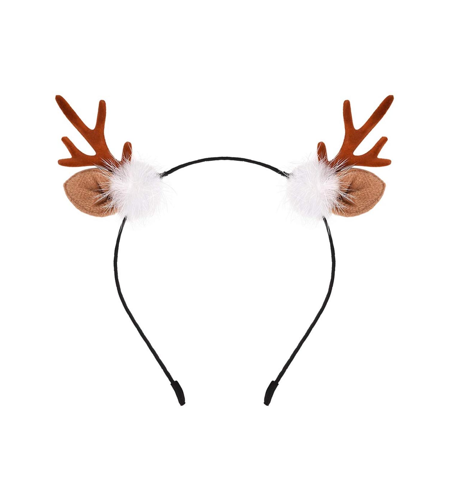 Shop SCSpecial Deer Antler Headband - Perfect Reindeer Hairband & Fawn Horn Clip for Christmas Costumes & Decorations - Light Brown - Buy Online on GoSupps.com