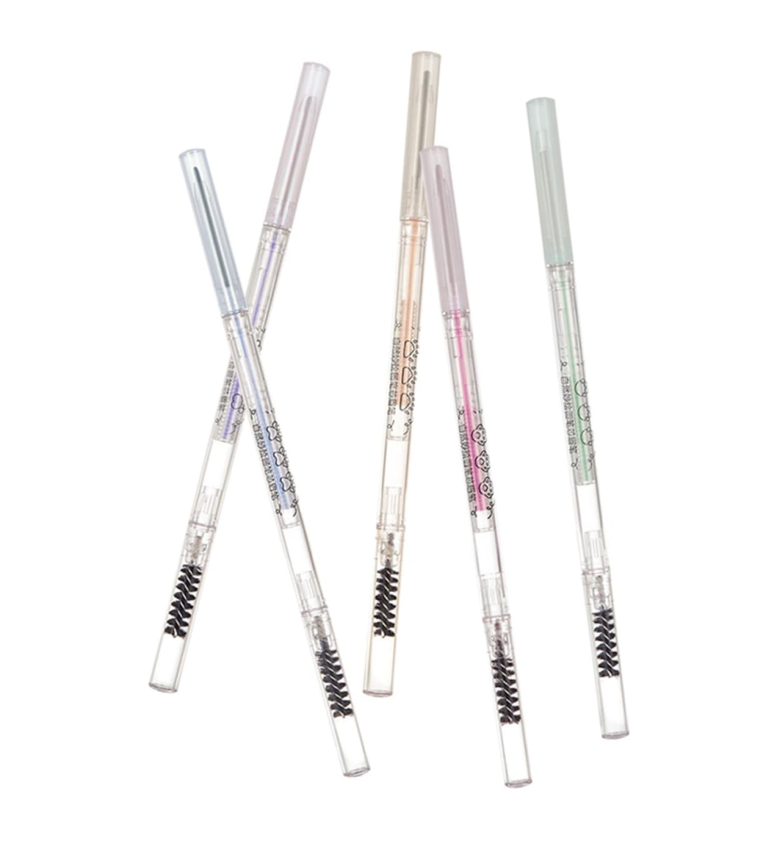 Outanaya 5pcs Eyebrow Makeup Pencils Eyebrow Pens Pencils with Ash Brown Eyebrow Pencil Hair Double Bun Paste - Buy Online on GoSupps.com