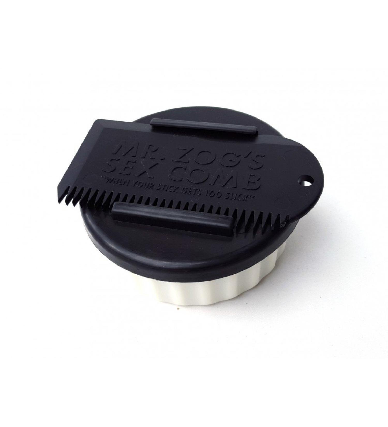 Sex Wax, Container & Wax Comb (Color Choice, No Wax) White Container/Black Lid/Black Comb