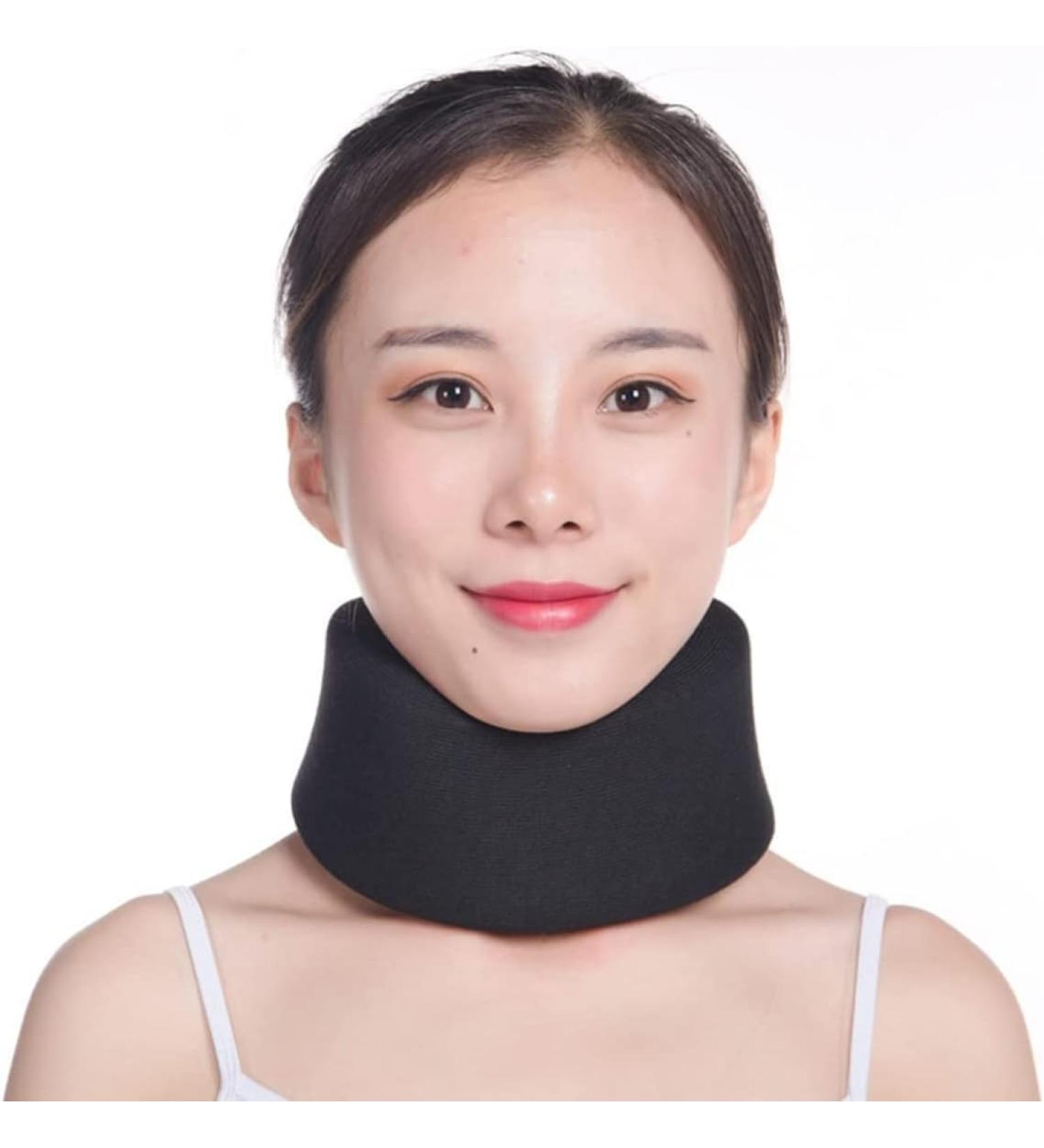 Adjustable Soft Foam Neck Support for Pain Relief | Ideal for Sleep & Injury Recovery (Size M) - Buy Online on GoSupps.com