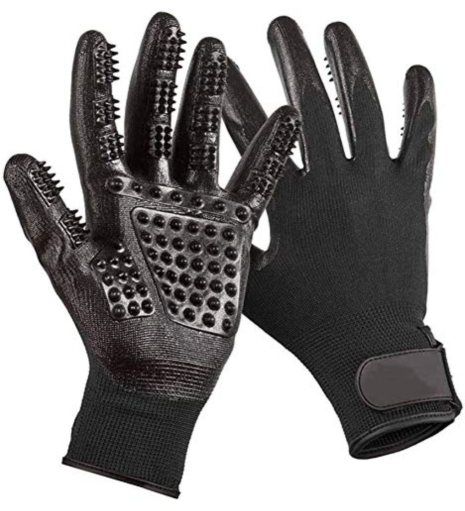 Byetoo Premium Fur Care Glove for Cats & Dogs - 3.0 Pet Brush for Short & Long Hair - Black Pet Grooming Accessory - Buy Online on GoSupps.com