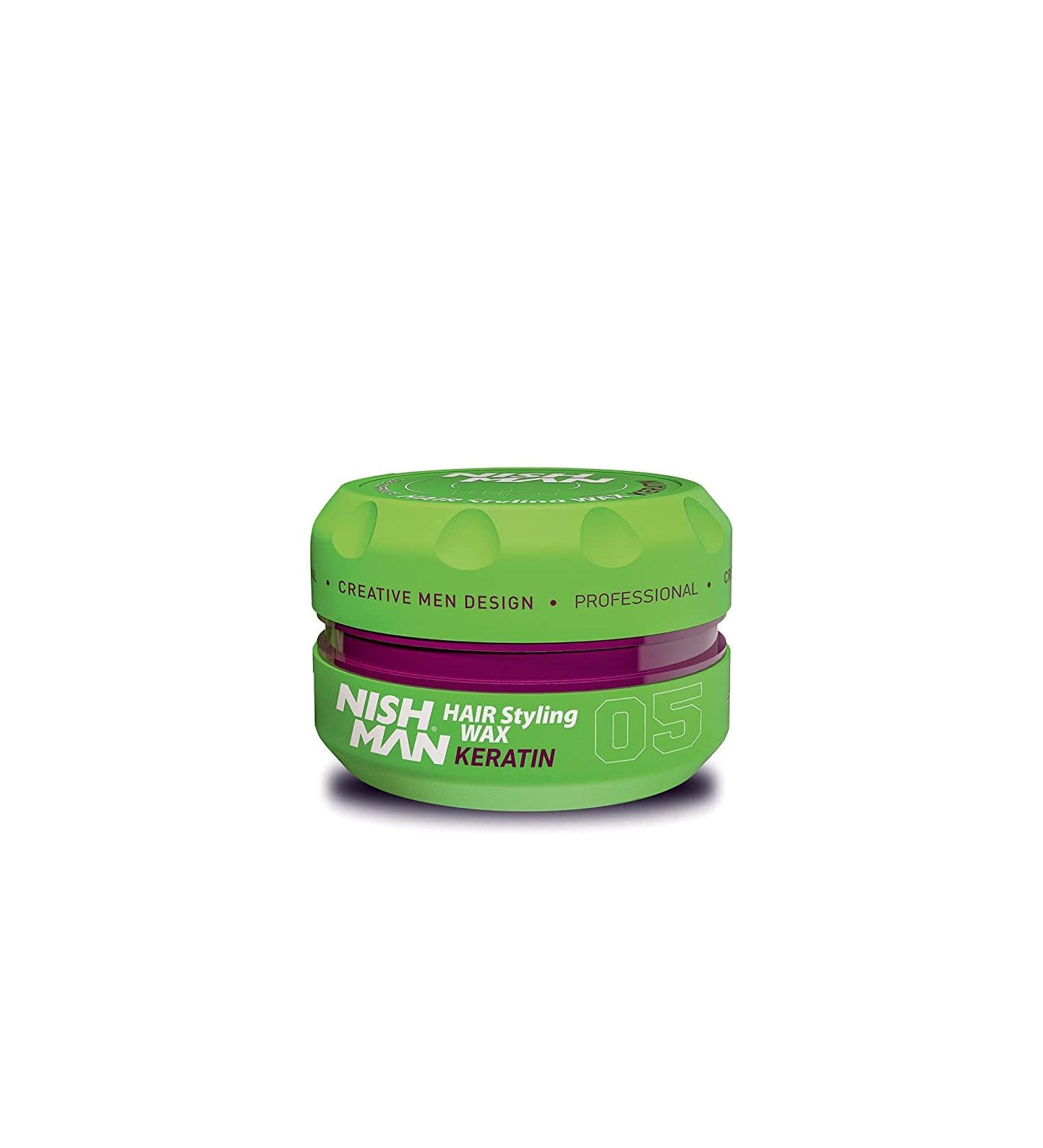 Nish Man 05 Keratin Hair Styling Gel 150ml | Ultra Strong Hold | Edge Control | Men's Hair Clay Aqua Wax - Buy Online on GoSupps.com