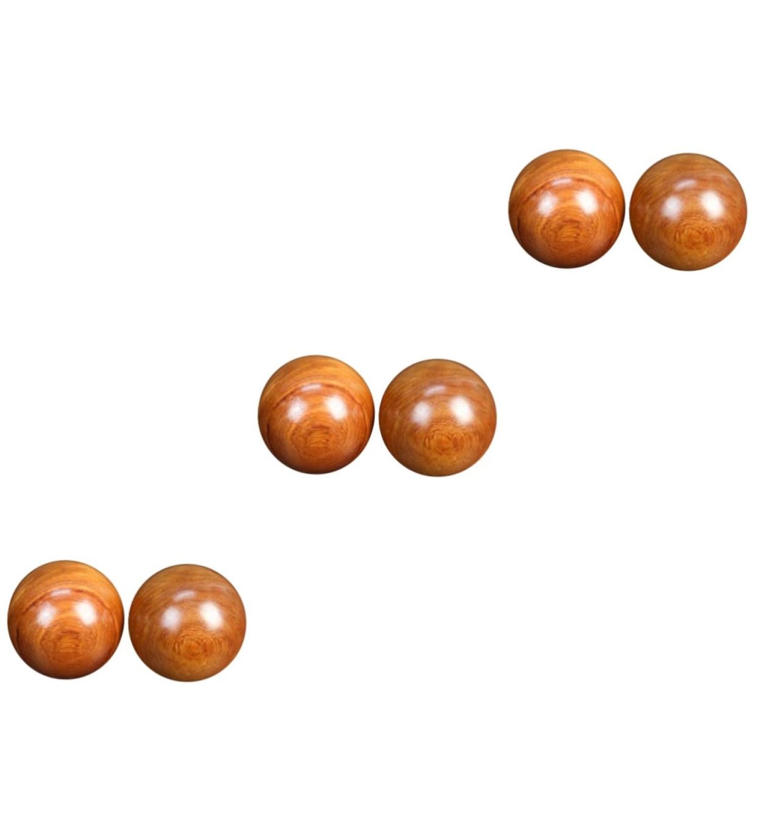 Sosoport Wooden Massage Balls - 3 Pairs of Stress Relief & Hand Health Training Devices - Buy Online on GoSupps.com