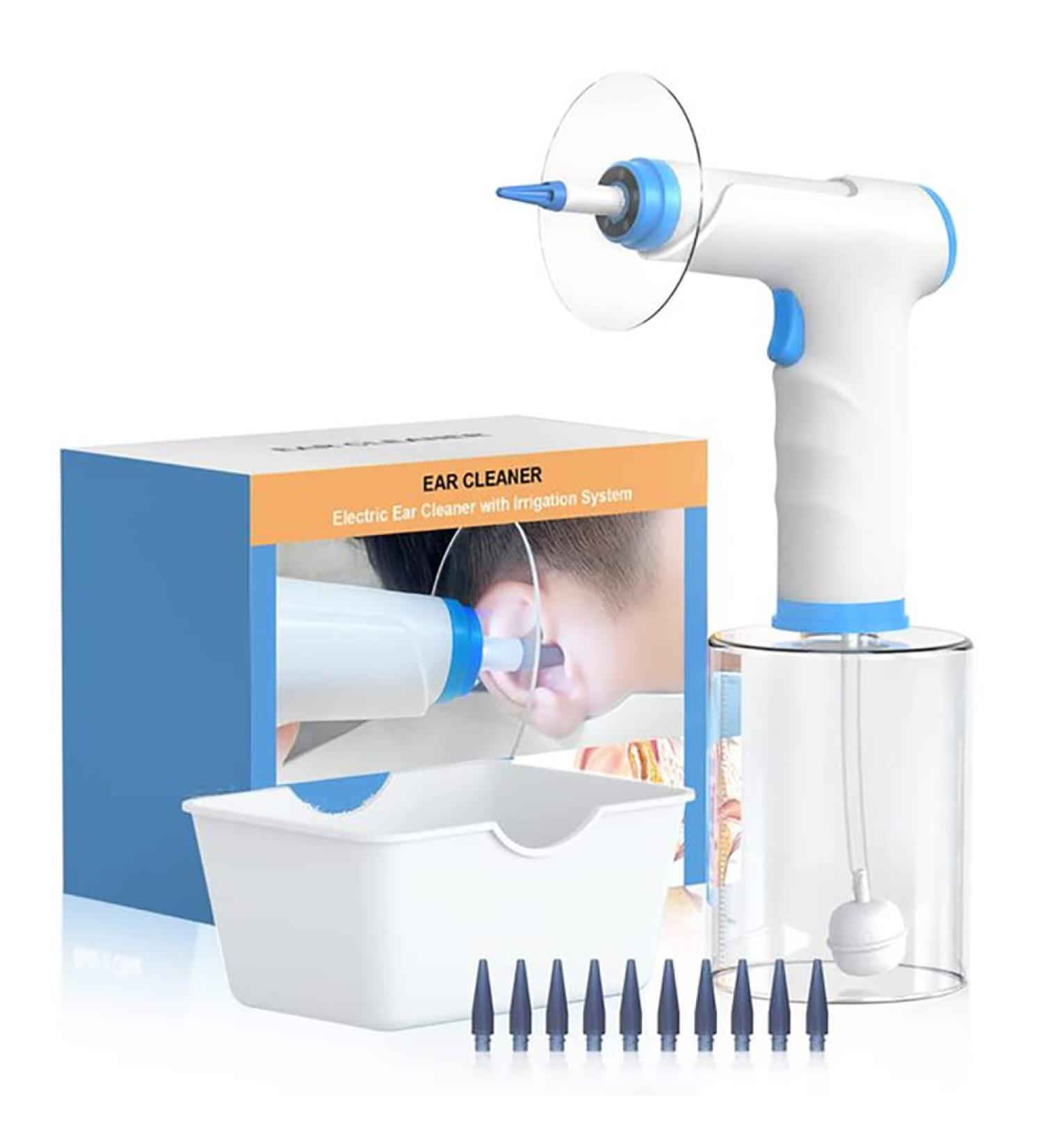 Electric Ear Wax Removal Kit - 4 Pressure Settings, 360 Irrigation, Unique Observation Design - Buy Online on GoSupps.com
