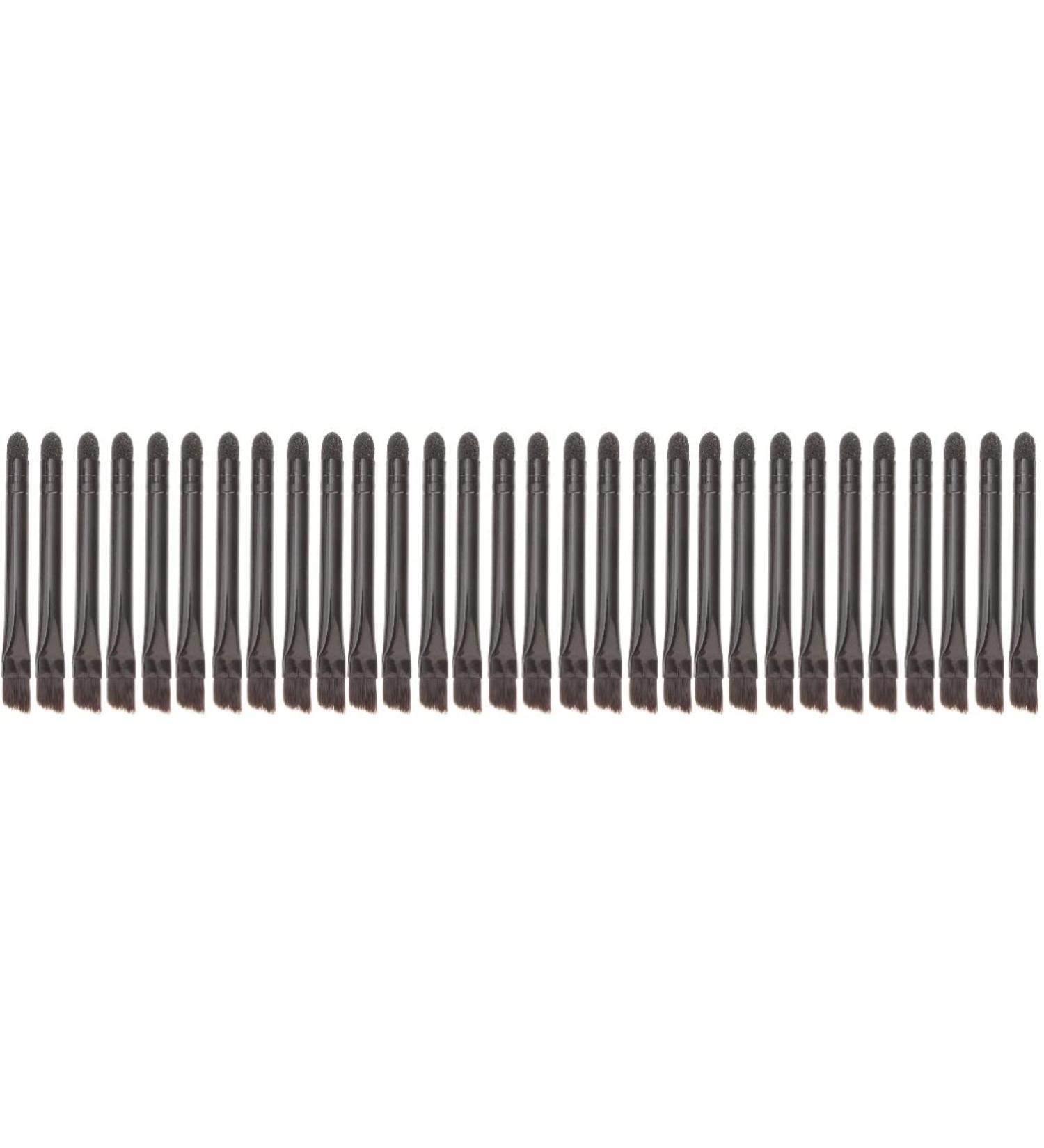 PLAFOPE 30 Pcs Eye Shadow Brush Dual Sides Eye Shadow Sponge Makeup Brush Brow Brush Stainless Steel Black - Buy Online on GoSupps.com