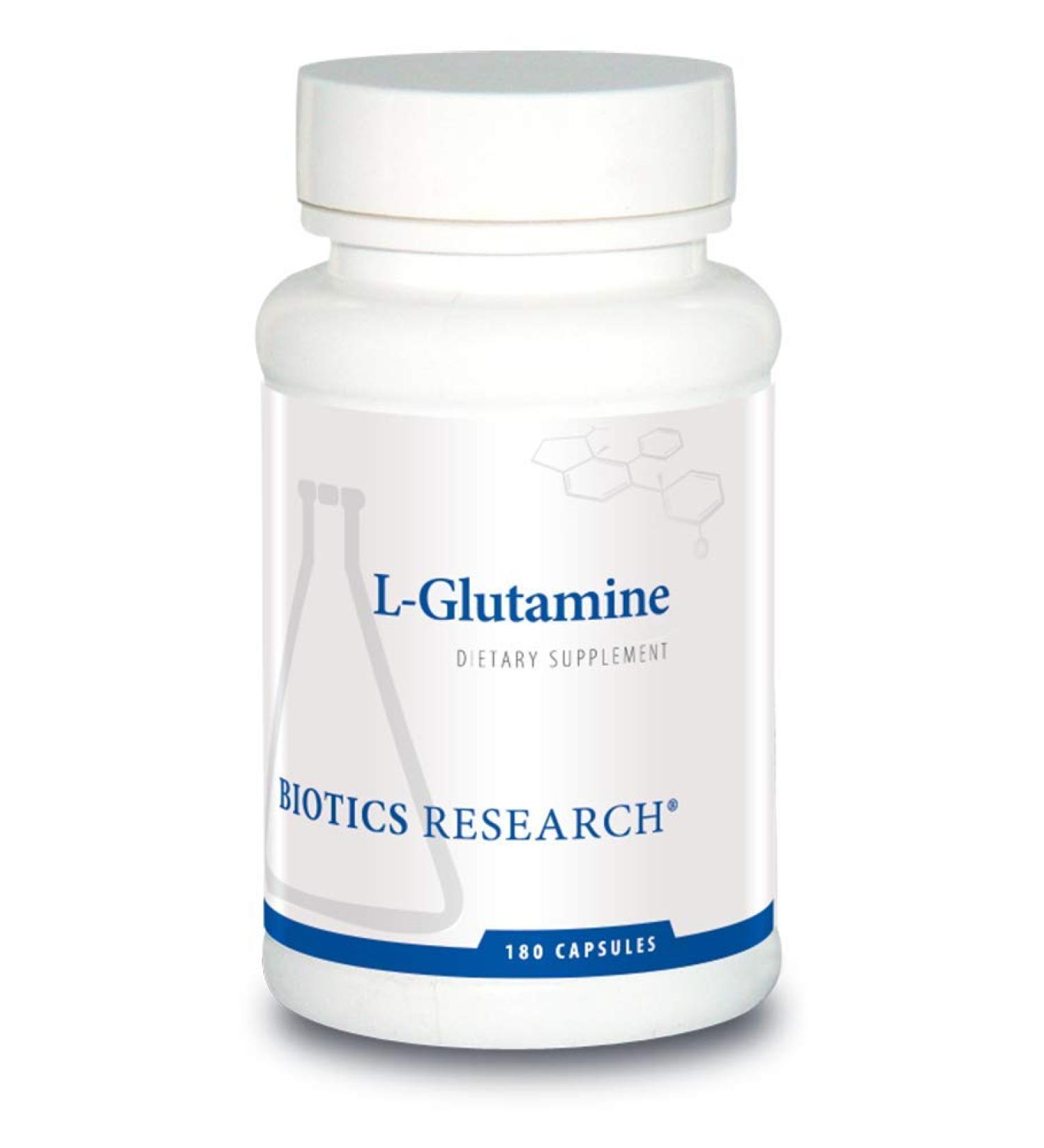 Biotics Research L Glutamine Gastrointestinal Health Gut Lining Support Optimal Muscle Support Lean Muscle Antioxidant Activity Free Form Amino Acid. 180 Capsules - Buy Online on GoSupps.com