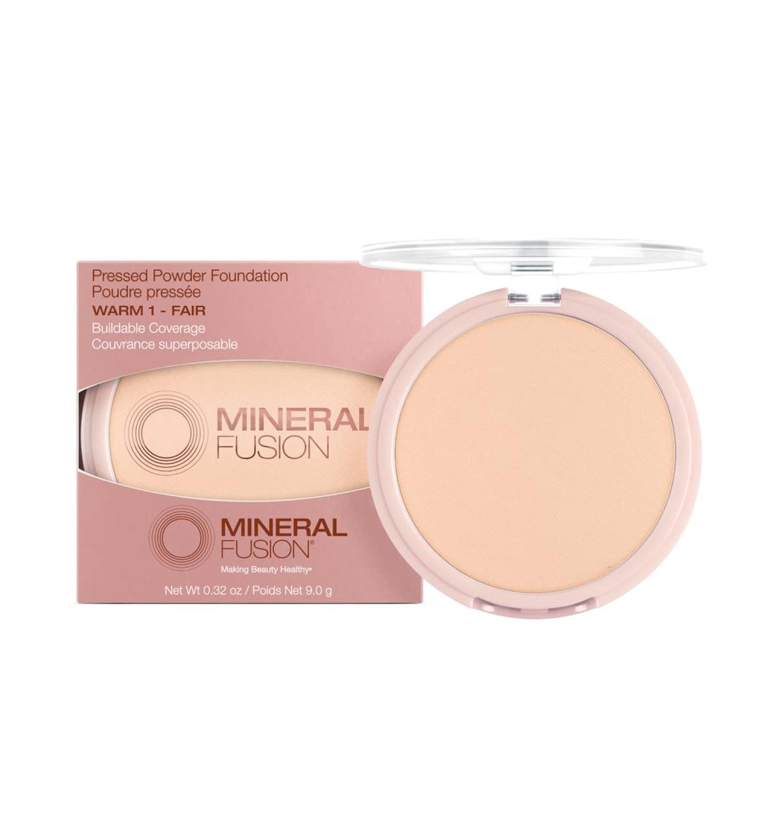 Mineral Fusion Pressed Powder Foundation Warm 1 - 0.32oz | Buy Online - Buy Online on GoSupps.com