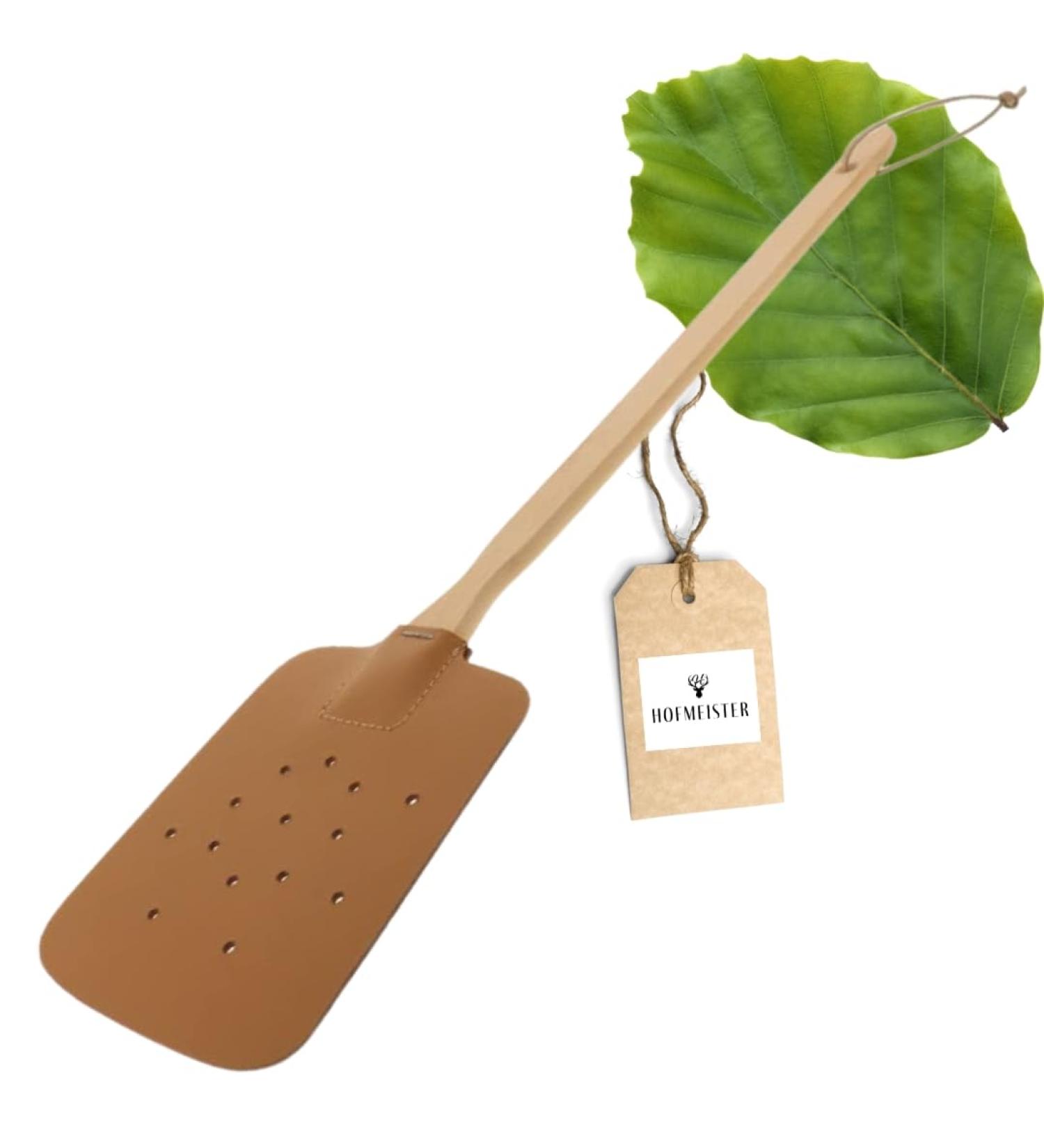 Buy 2x Hofmeister Fly Clappers - Beech Wood & Leather Mosquito Rackets - 47.5 cm - Effective Insect Control from Europe - Buy Online on GoSupps.com