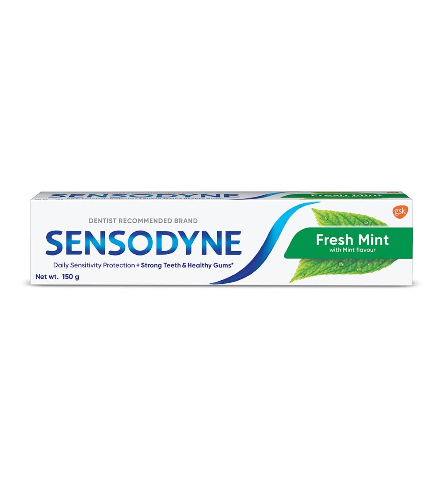 Sensodyne Sensitive Toothpaste 130g - Fresh Mint | Relieve Tooth Sensitivity - Buy Online on GoSupps.com