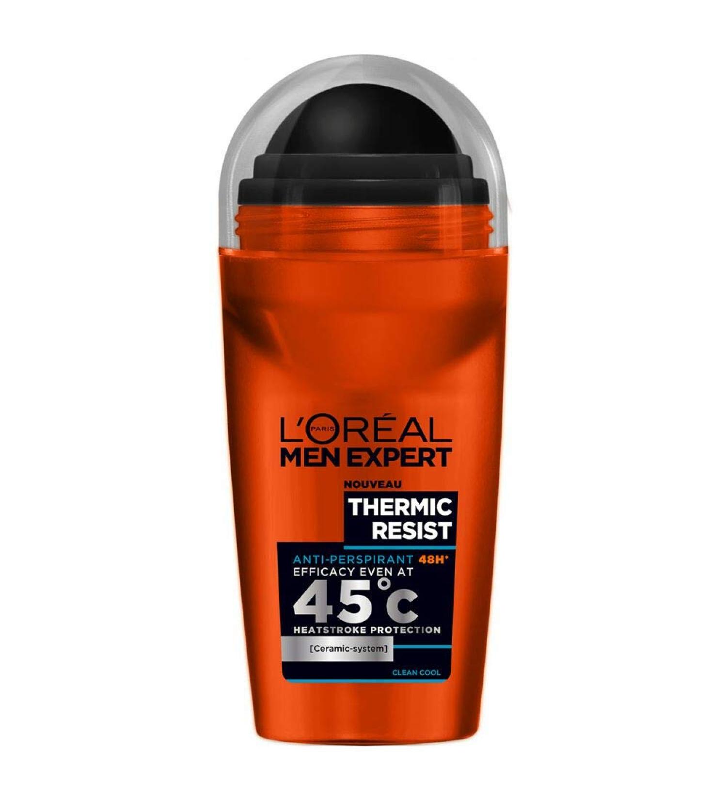  L'Oreal Paris L'Oreal Men Expert Thermic Resist Roller Deodorant 50ml - Buy Online on GoSupps.com