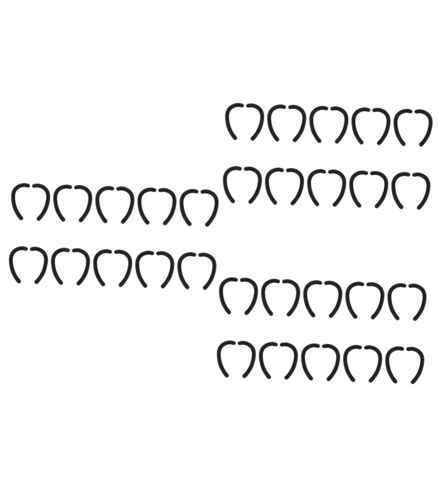 Buy Healeeved 20 Pair Anti-Snag Silicone Earring Protectors Soft Ear Bruise Relief Glasses Ear Pads & Earmol Hooks (1 Pack) - Black - Buy Online on GoSupps.com
