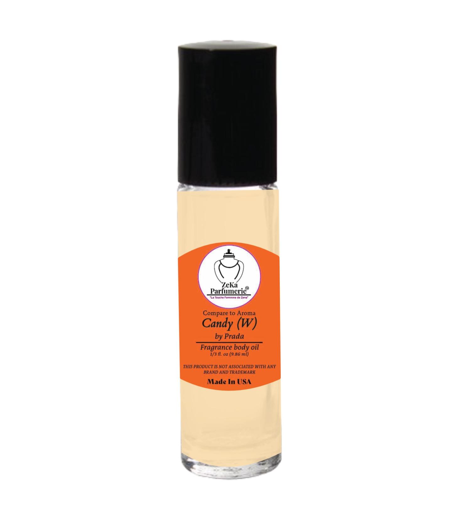 Prada Candy Inspired Fragrance Body Oil for Women - 1/3 oz Travel Size Roll-On - Buy Online on GoSupps.com