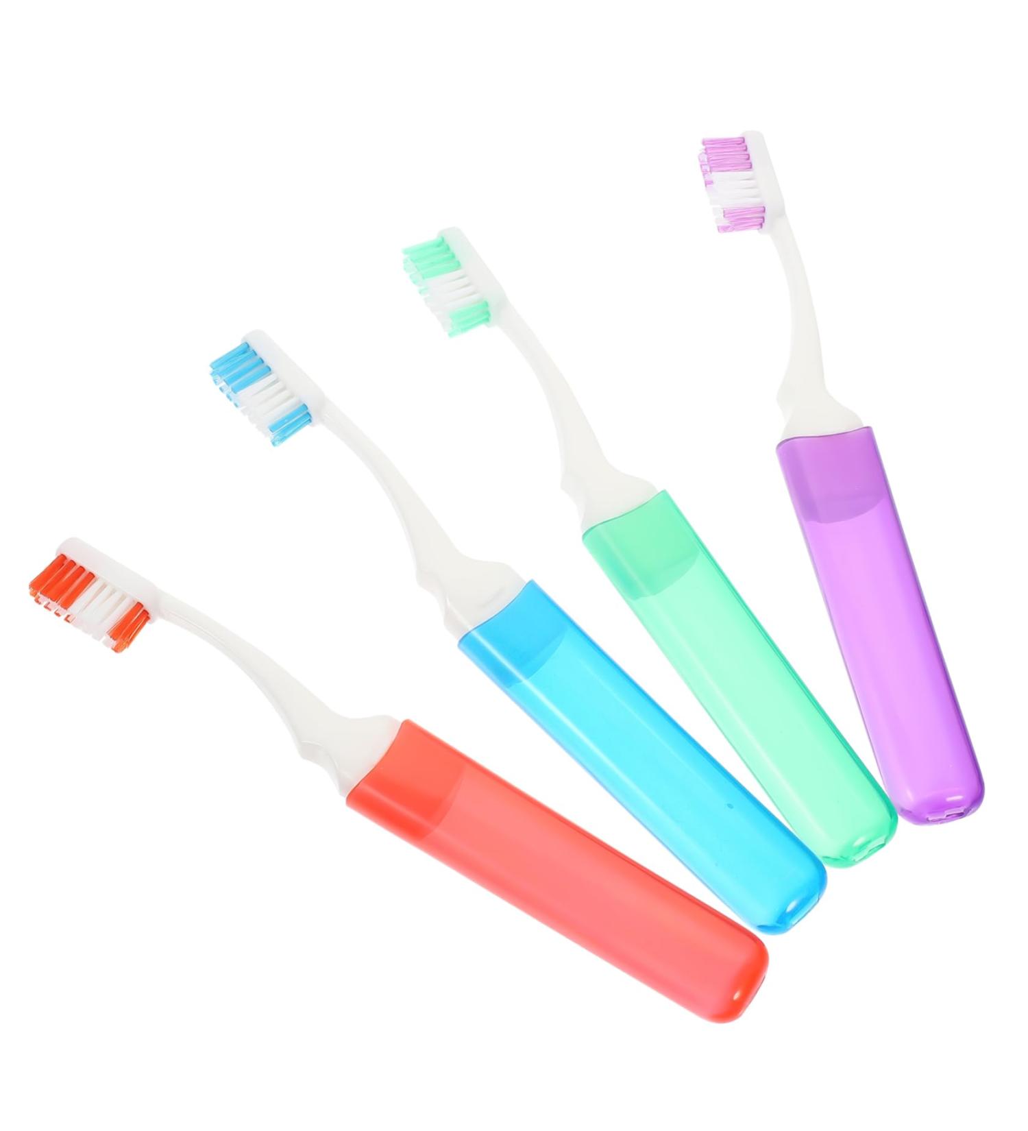 Minkissy Fine Travel Toothbrush Set - 16 Soft Folding Toothbrushes for Home Camping & Kids - Ideal Mouth Cleaning Solution for Pregnant Women & Outdoor Adventures - Buy Online on GoSupps.com
