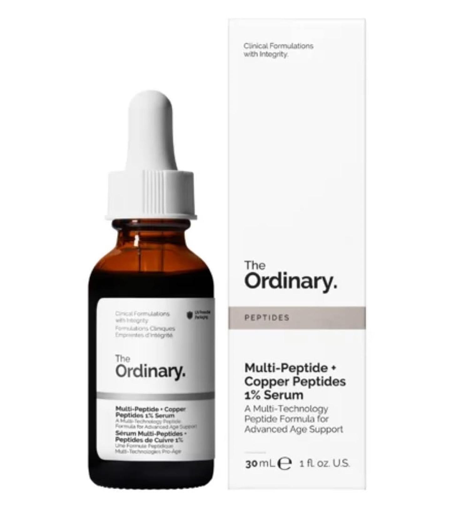The Ordinary Multi-Peptide + Copper Peptides 1% Serum (30ml/1oz) - Buy Online on GoSupps.com