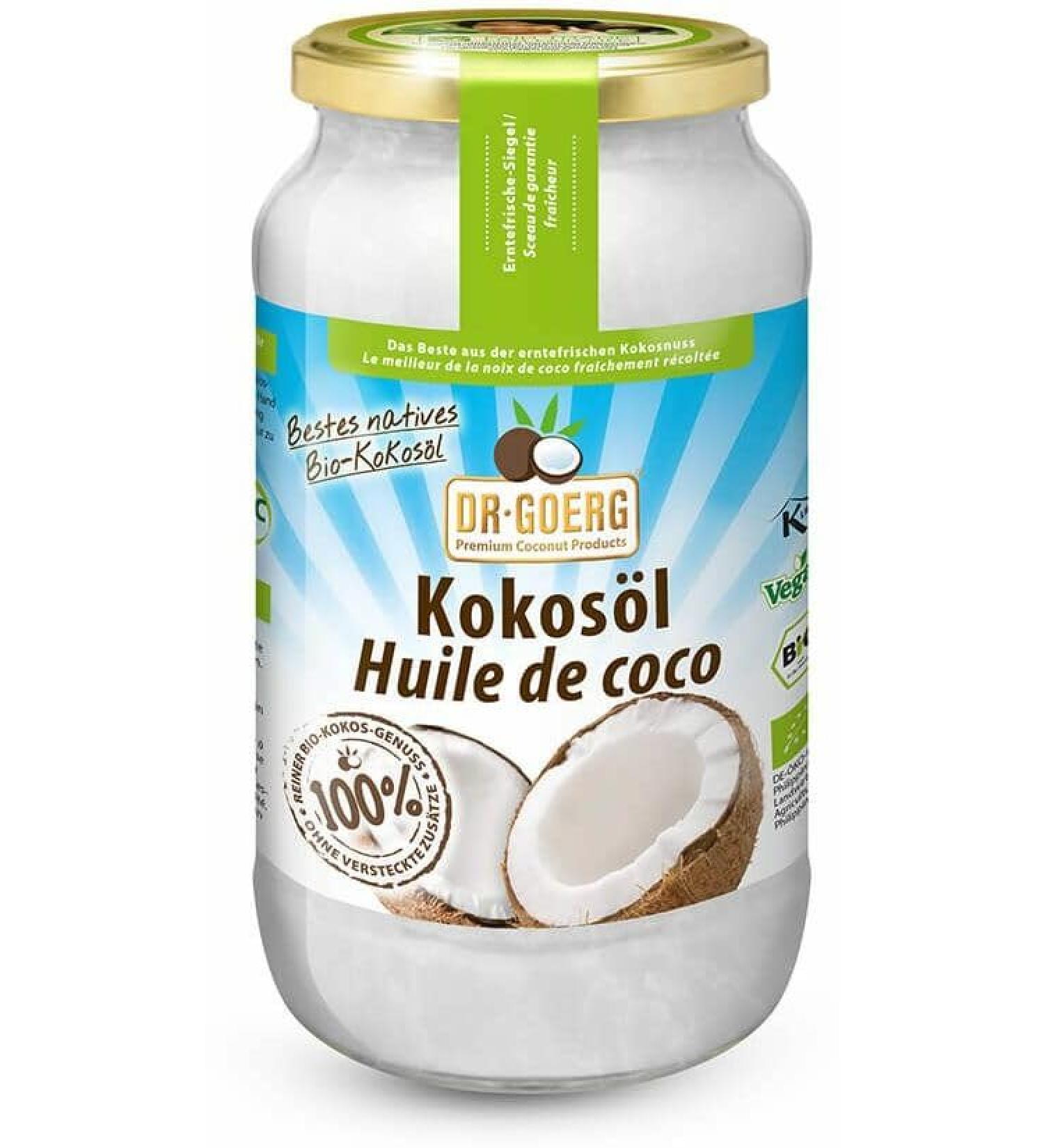 Dr. Goerg Premium Organic Coconut Oil (2 x 1 l) 1 l (pack of 2)