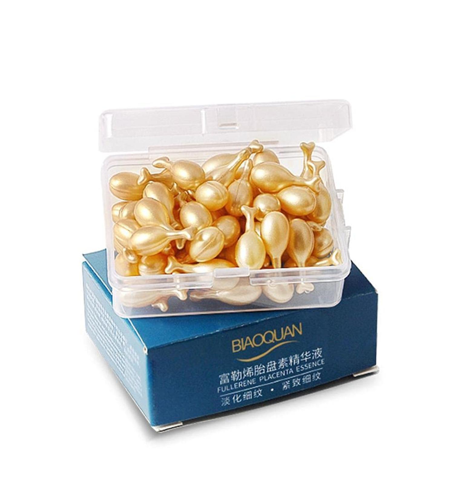 50/60pcs Collagen Hyaluronic Acid Capsules Essence Placenta Serum Whitening Moisturizing Brightening Anti-Aging Wrinkle Face Serum Skin Care - Buy Online on GoSupps.com