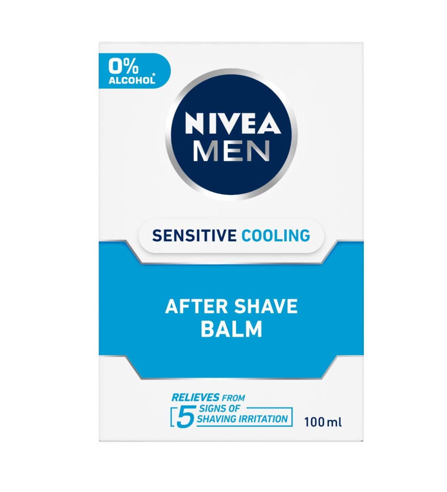 Nivea Men Sensitive Cooling After Shave Balm 100ml - Soothing & Hydrating | International Shipping from India - Buy Online on GoSupps.com