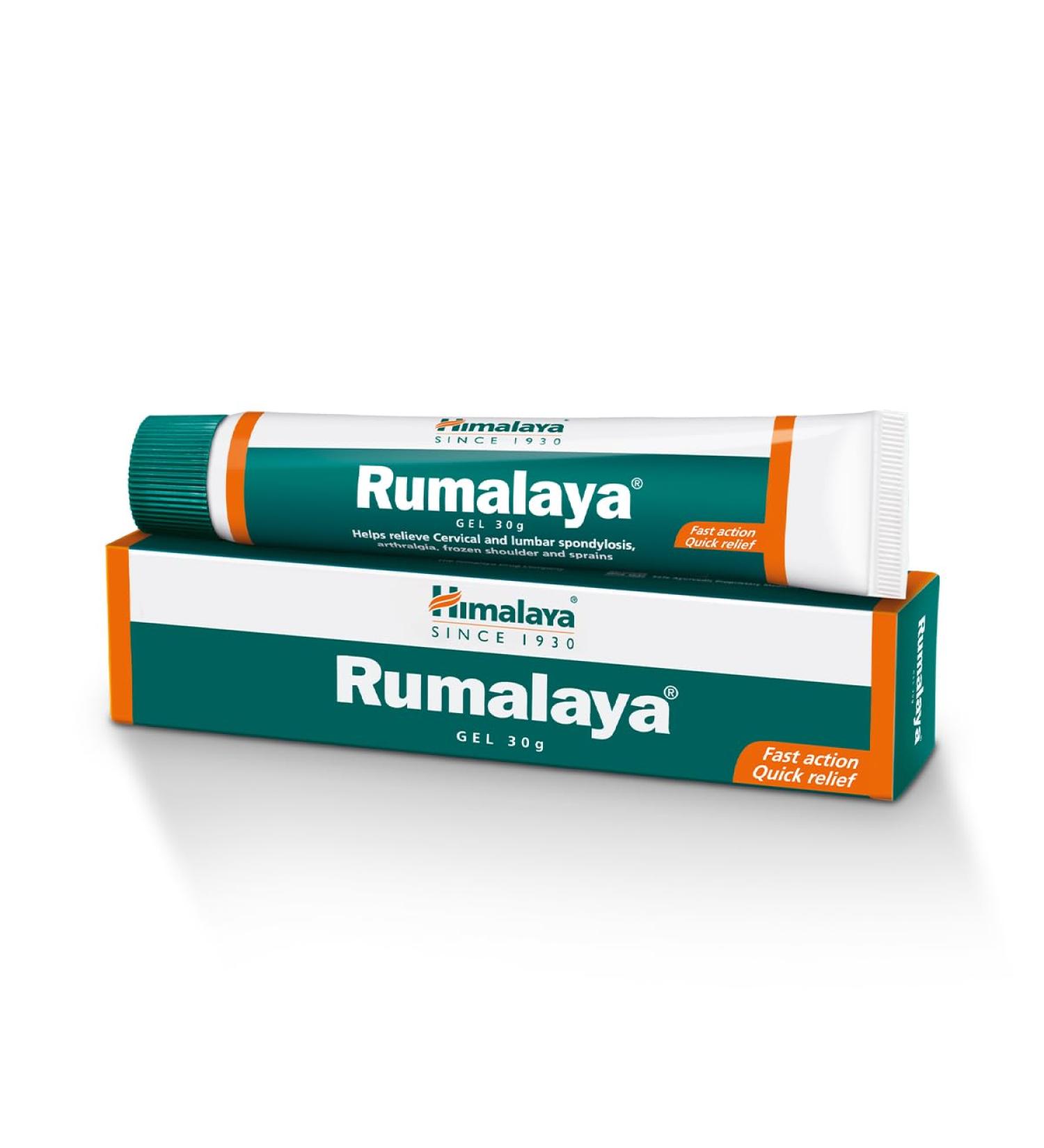 Himalaya Herbals Rumalaya Quick Relief Massage Topical Gel with Active Herbal Ingredients Help Increase Flexibility for a Soothing and Relaxing Effect Clinically Tested - 30g - Buy Online on GoSupps.com