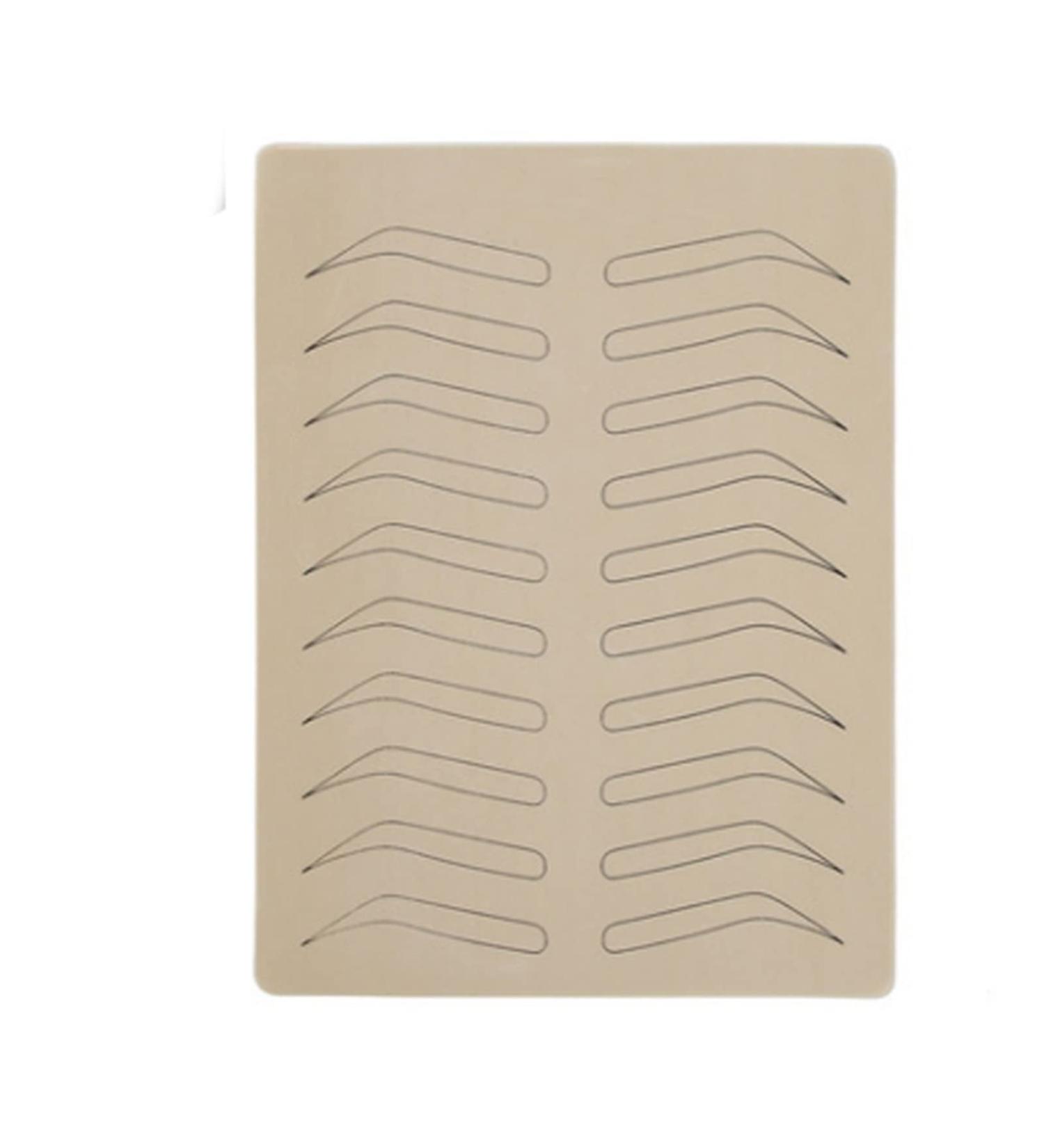 Buy 5 Pieces Latex No Ink Eyebrow Microblading Practice Skin - Forehead Training Pad for Beauty Academy | Tokorless PMU (Black Line) - Buy Online on GoSupps.com