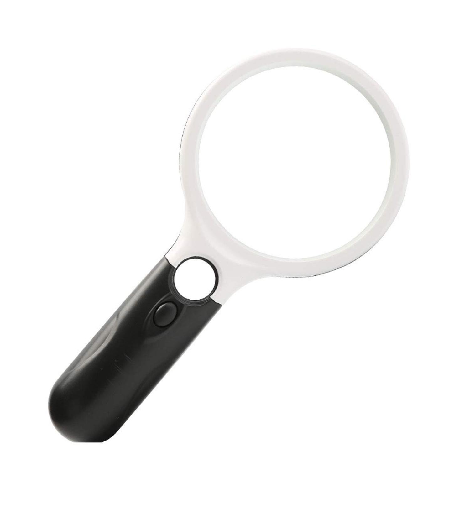 Magnifying Glass 20 Times Reading 100MM with LED Light High Magnification Lens Portable (Color : 19 * 8.5CM) Good Times - Buy Online on GoSupps.com