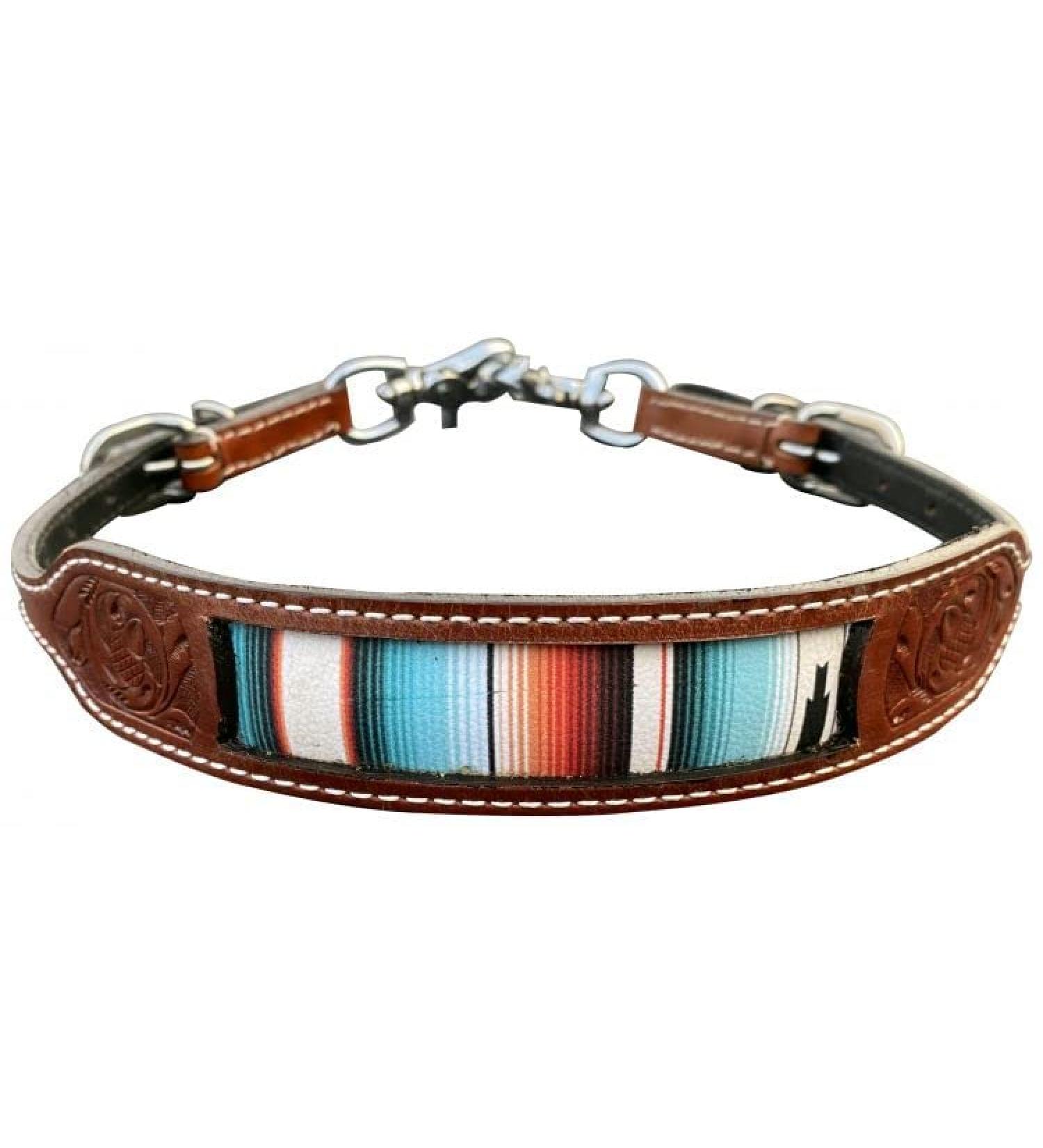 Showman Serape Southwest Print Leather Wither Strap