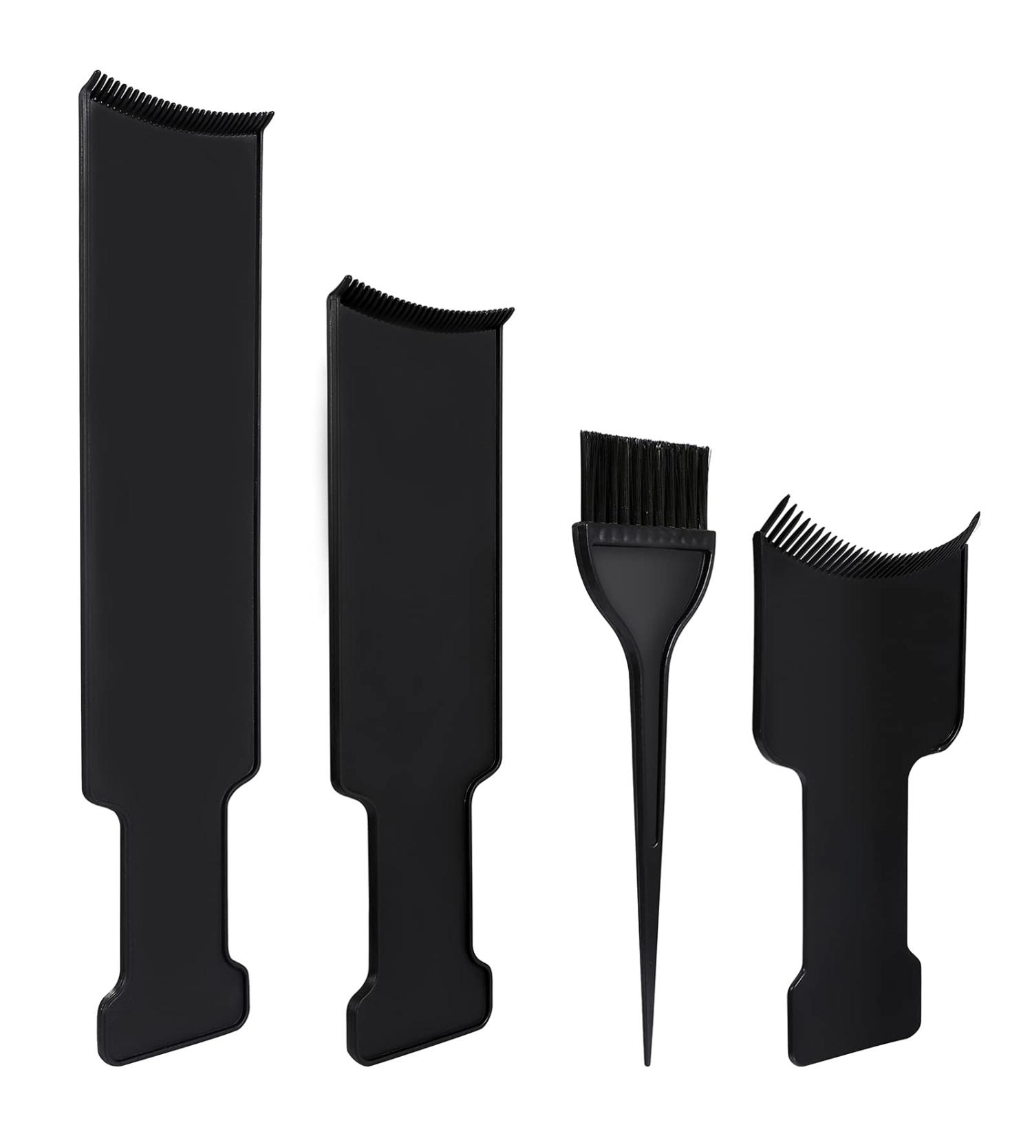 3 Color for Hair Salon Hair Color Brush Tint Comb for Hair Tools Hair Dye Paddle Highlighting Board Hair Dye Board and Brush T Tool Coloring Board Highlighter Toning - Buy Online on GoSupps.com