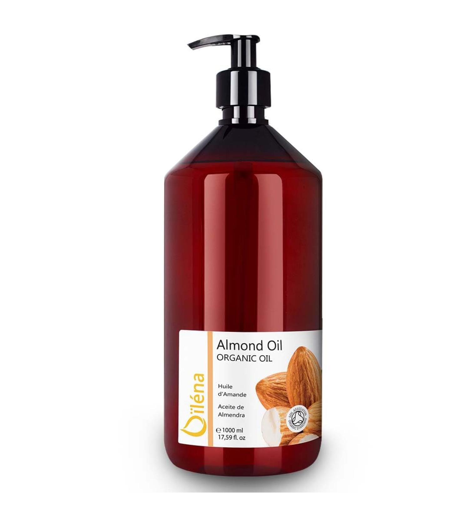 100% Pure Almond Oil for Skin & Hair - Moisturizing Pregnancy Safe Atopic Skin Baby Massage Oil - Rich in Vitamin E - 1000ml - Buy Online on GoSupps.com