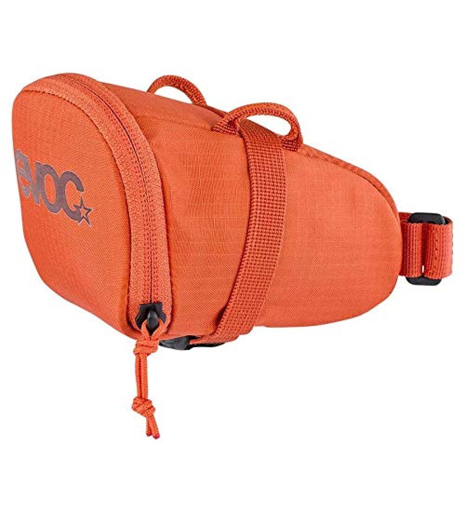 EVOC Bike Seat Bag Tour - Universal Fit Storage Bag for Road & Mountain Bikes L/M Orange - 1L Capacity - Buy Online on GoSupps.com