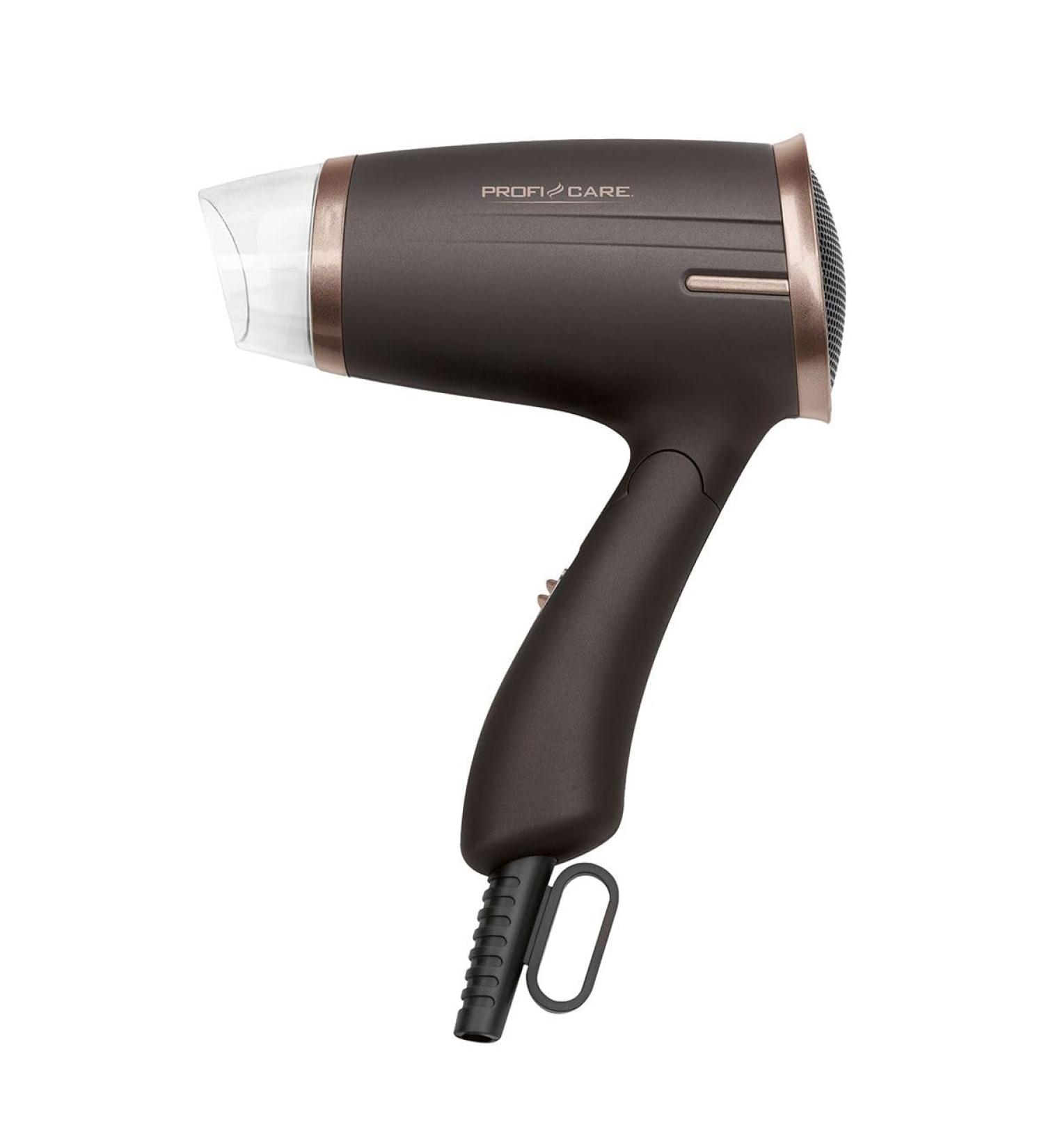 Proficare Compact Hair Dryer 1400W Foldable Travel Hair Dryer with 2 Power Levels & Cold Shot Overheat Protection PC-HT 3009 Brown Bronze - Buy Online on GoSupps.com