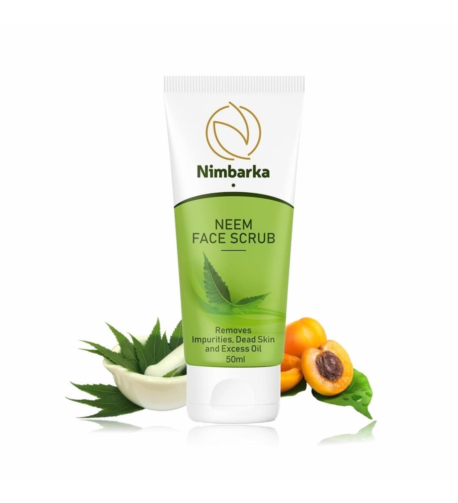 BEMT Neem Face Scrub for Gentle Exfoliation Herbal Facial Cleanser with Natural Neem Extract Removes Impurities & Excess Oil Refreshing Skin Care 50ml - Buy Online on GoSupps.com