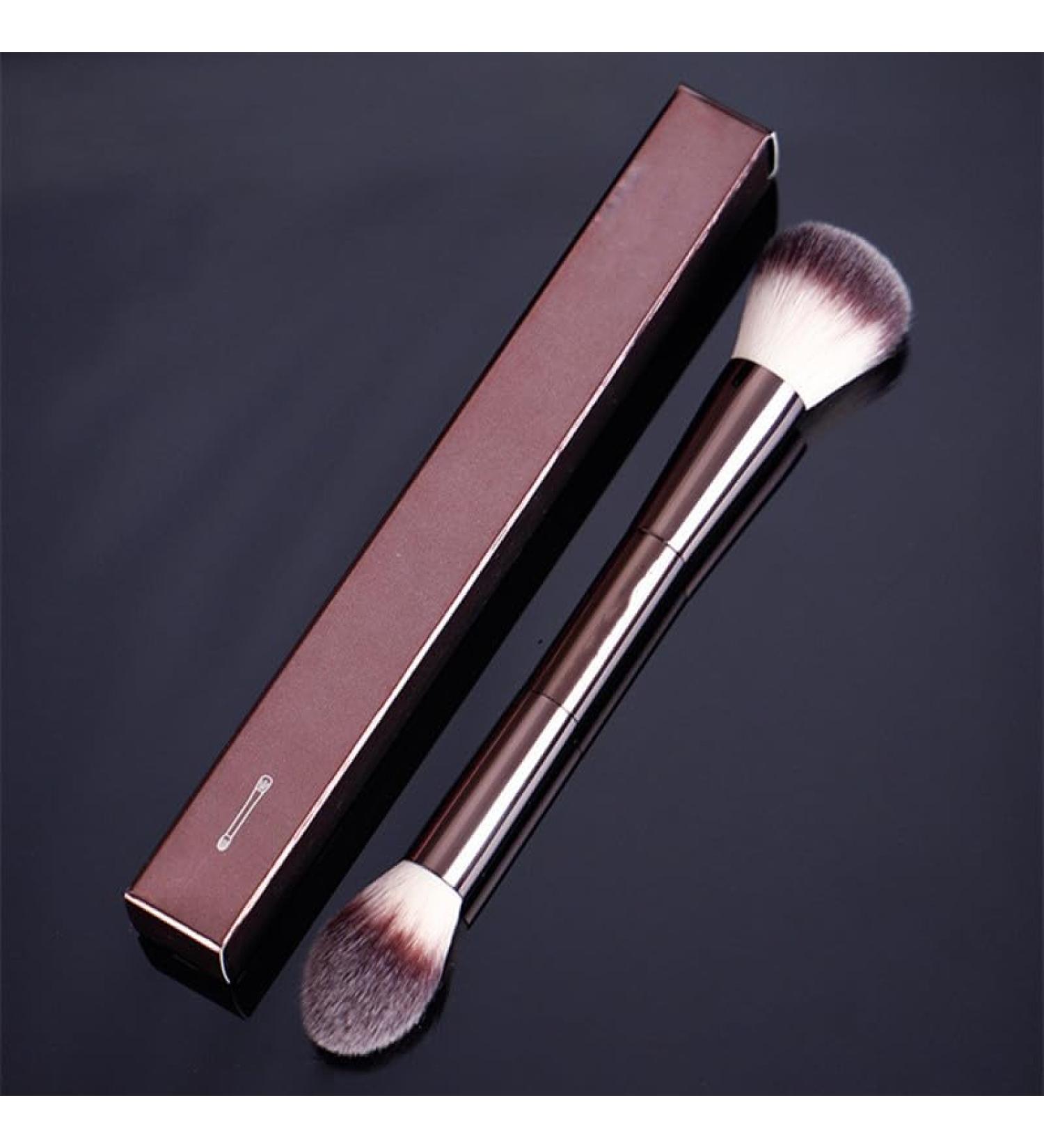 Soft Nylon Hair Contour Powder Brush & Highlighter - Double Ended Makeup Brush for Flawless Application | International Shipping - Buy Online on GoSupps.com