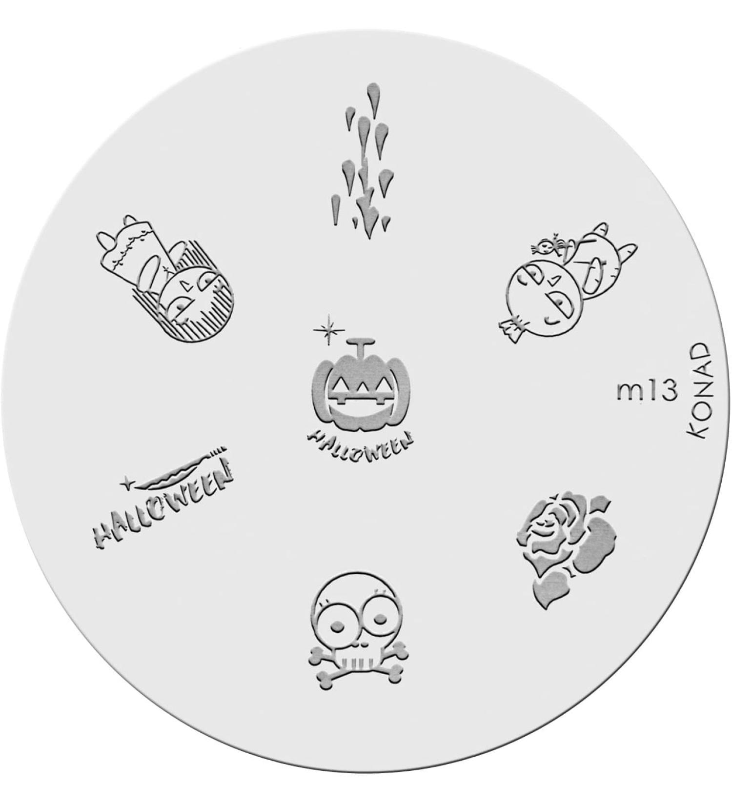 Konad stencil stamping stamping stencil M13