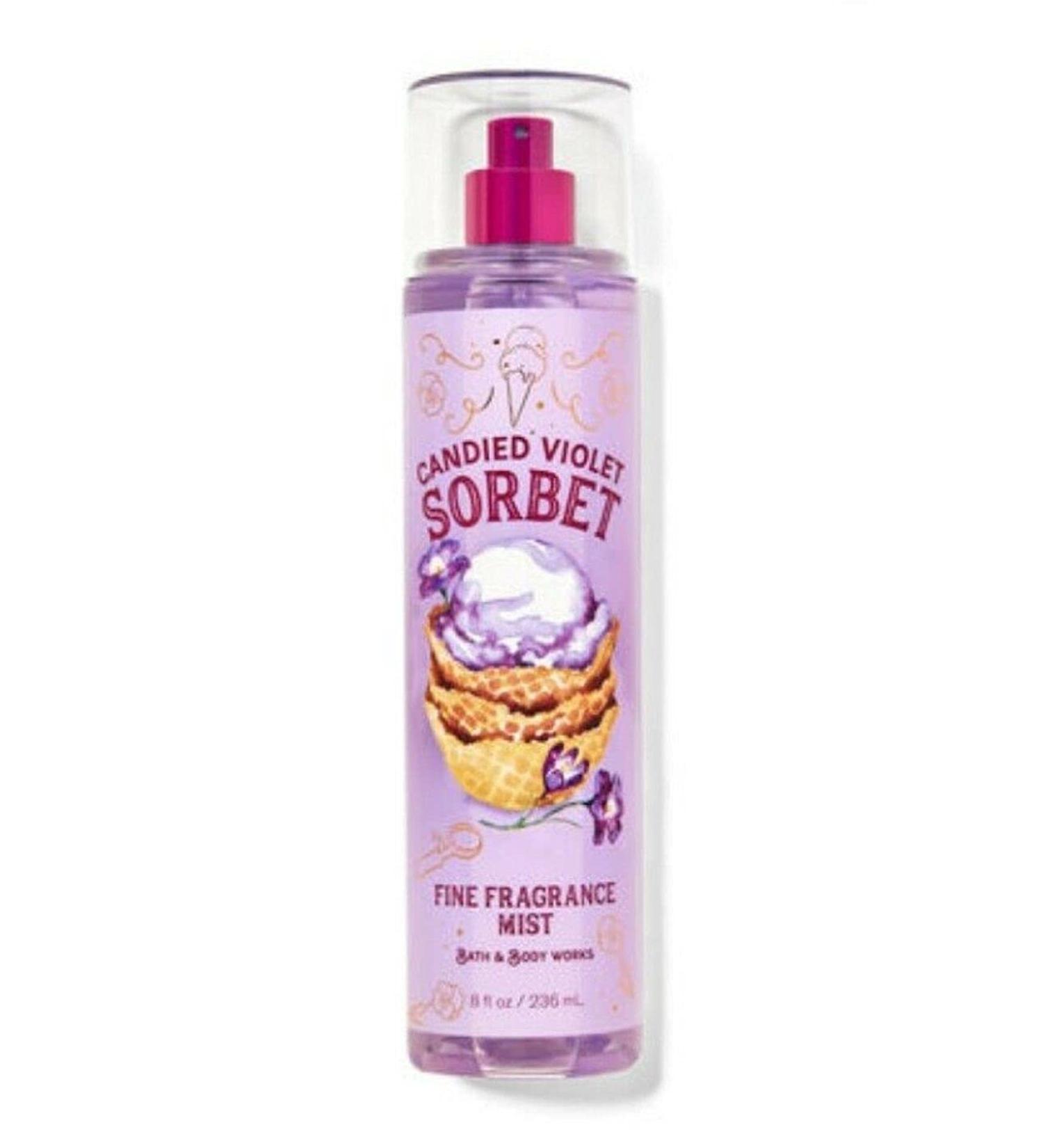Bath & Body Works Signature Collection Candied Violet Sorbet Fragrance Mist 8 Fl Oz (Candied Violet Sorbet)