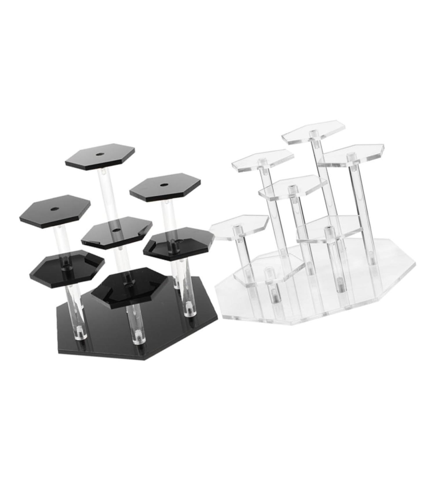 Ciieeo 2 Sets Multi-layer Display Rack Jewelry Holder Perfume Rack Display Stand Holder Statue Ladder - Buy Online on GoSupps.com