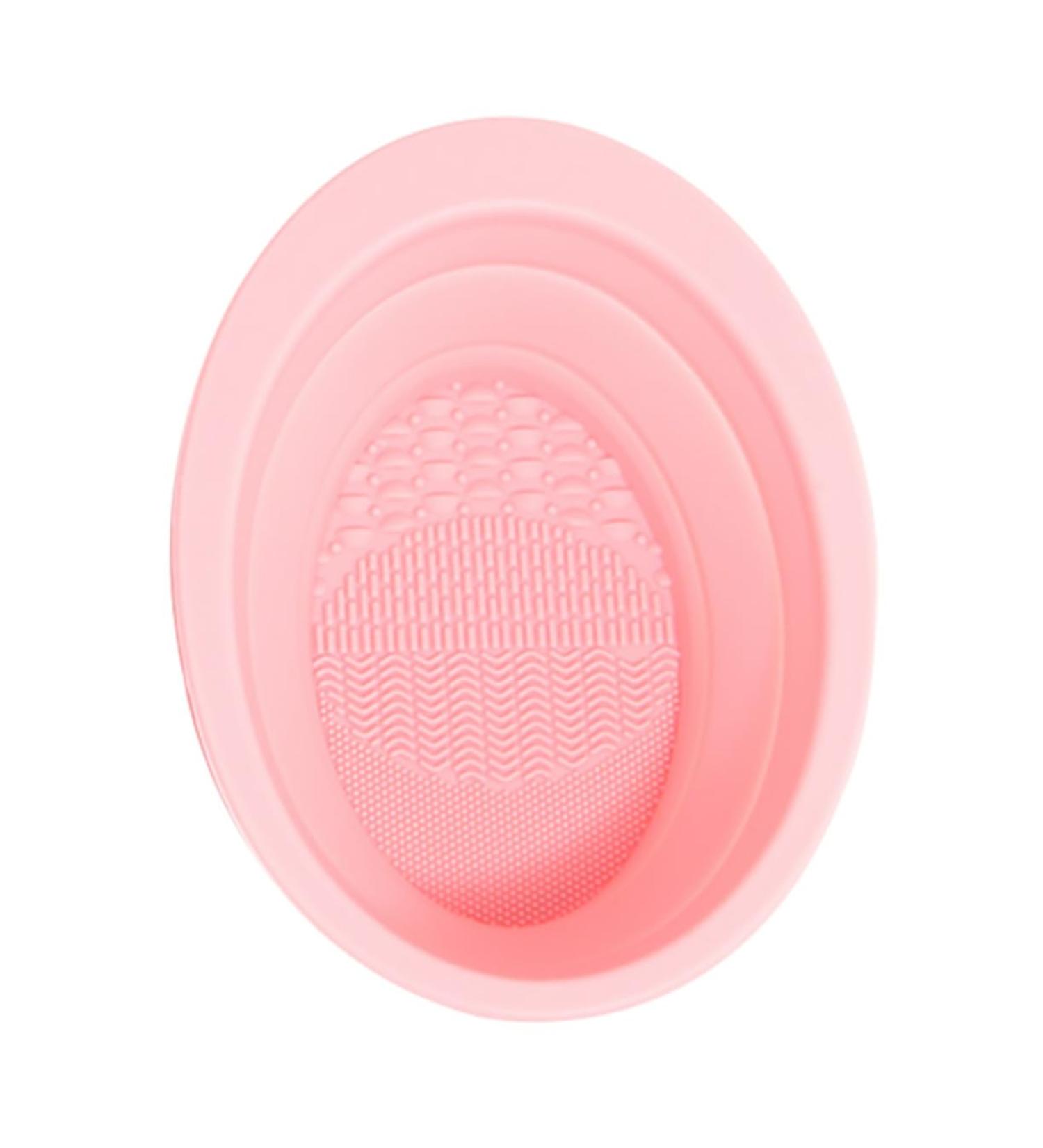 minkissy Makeup Brush Scrub Pad Cosmetics Brush Scrubber Brush Scrubber Pad Silicone Scrubbers Brush Cleaner Tool Makeup Brush Cleaning Mat Brush Cleaner Bow Portable Silica Gel Travel Bowl - Buy Online on GoSupps.com