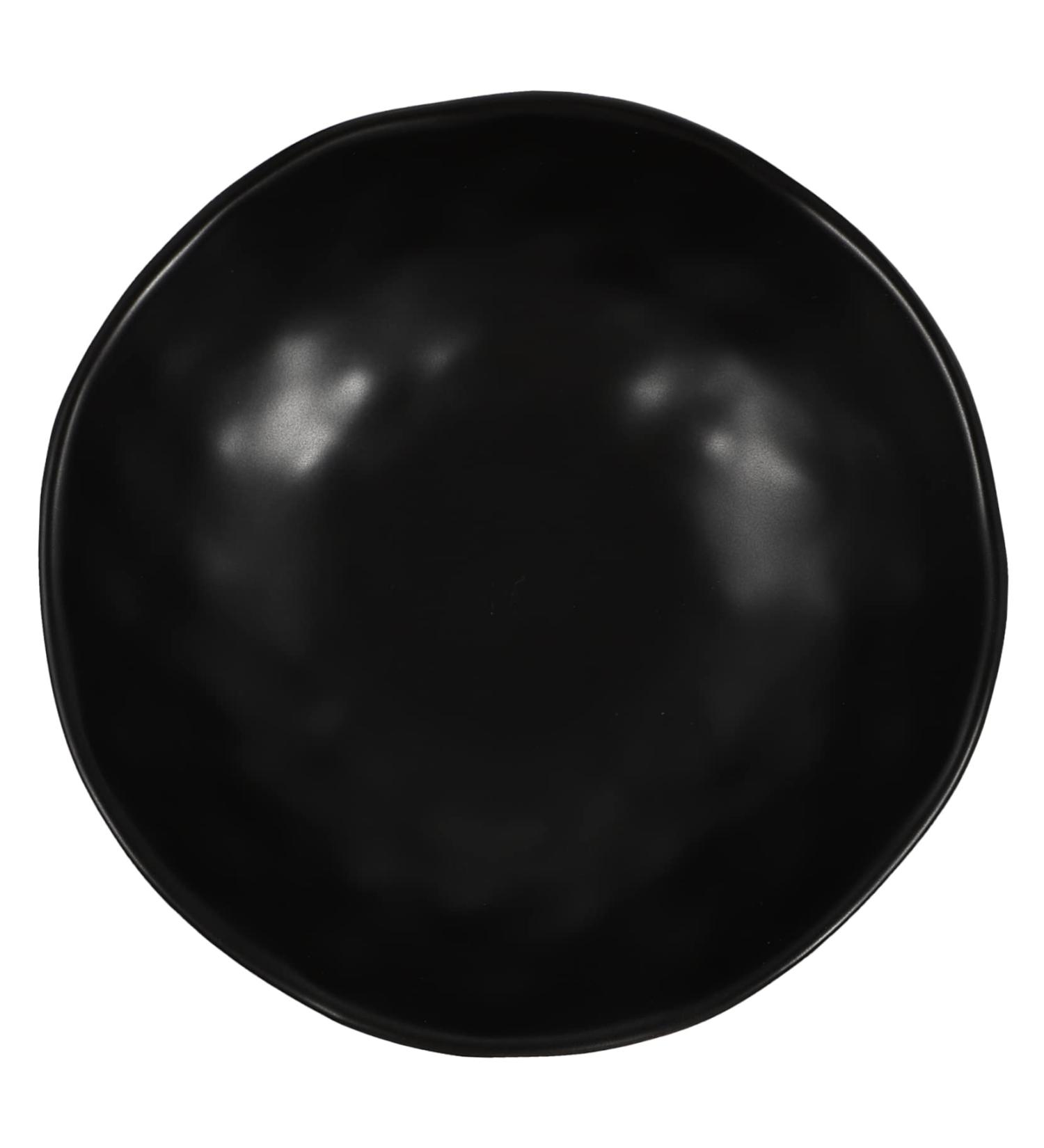 Zerodeko 1pc Ceramic Soup Bowl Salad Bowl Pasta Bowls Ceramic Mixing Bowls Kitchen Gadget Nordic Small Tools Black 20X20CM - Buy Online on GoSupps.com