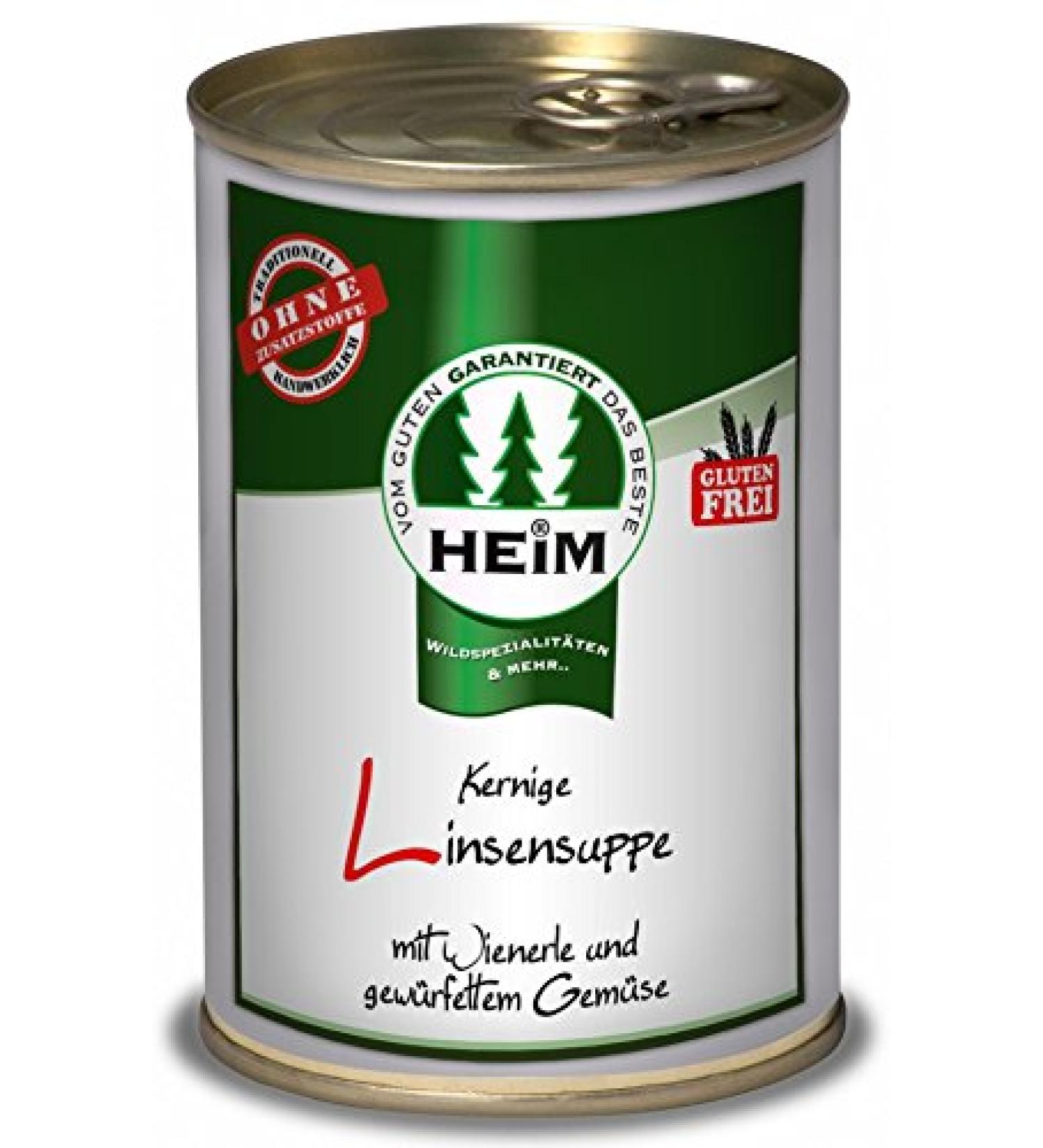 Heim Leingarten Heart-shaped lentil soup with meadow and vegetables (ready to serve) 400g can