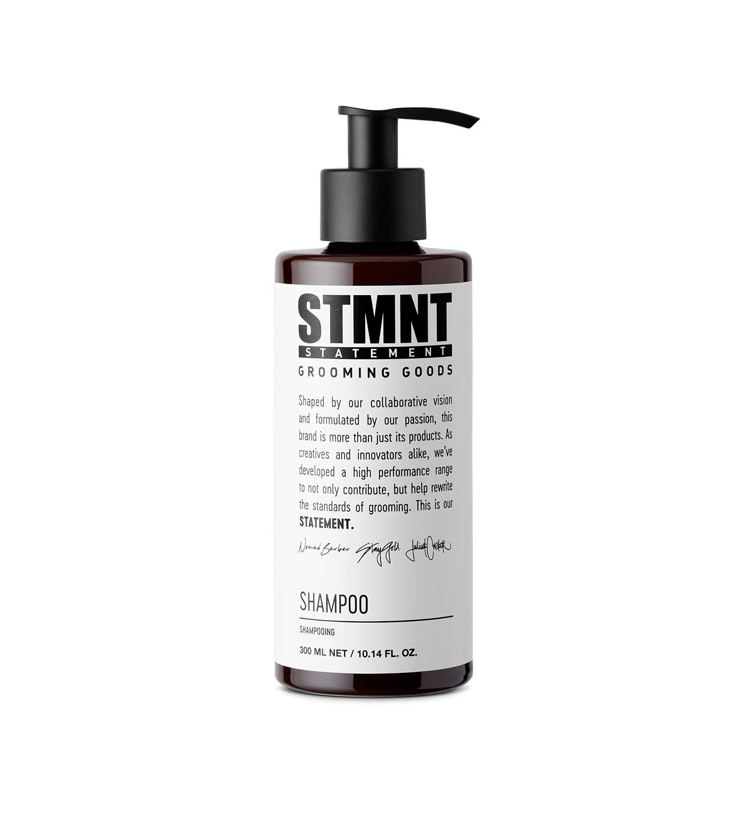 STMNT Grooming Goods Shampoo | SLS/SLES Free | Charcoal & Menthol | Removes Build Up | Fuller Hair 10.1 Oz - Buy Online on GoSupps.com