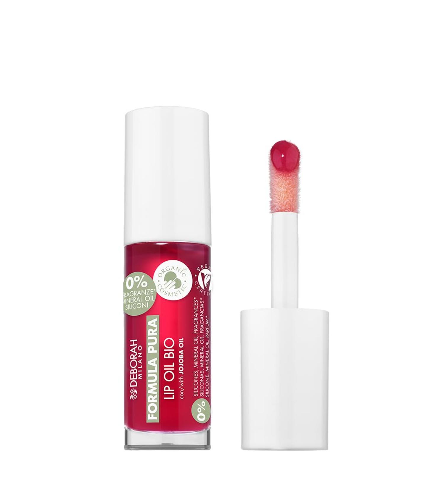  DEBORAH DEBORAH - Organic Lip Oil - Hydrates nourishes and protects - Jojoba Oil - 6 ml - Buy Online on GoSupps.com