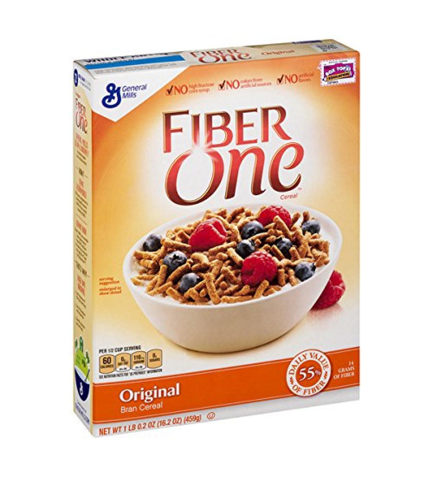 Fiber One Original Bran Whole Grain Cereal 19.6 oz - High Fiber Breakfast Option - Buy Online on GoSupps.com