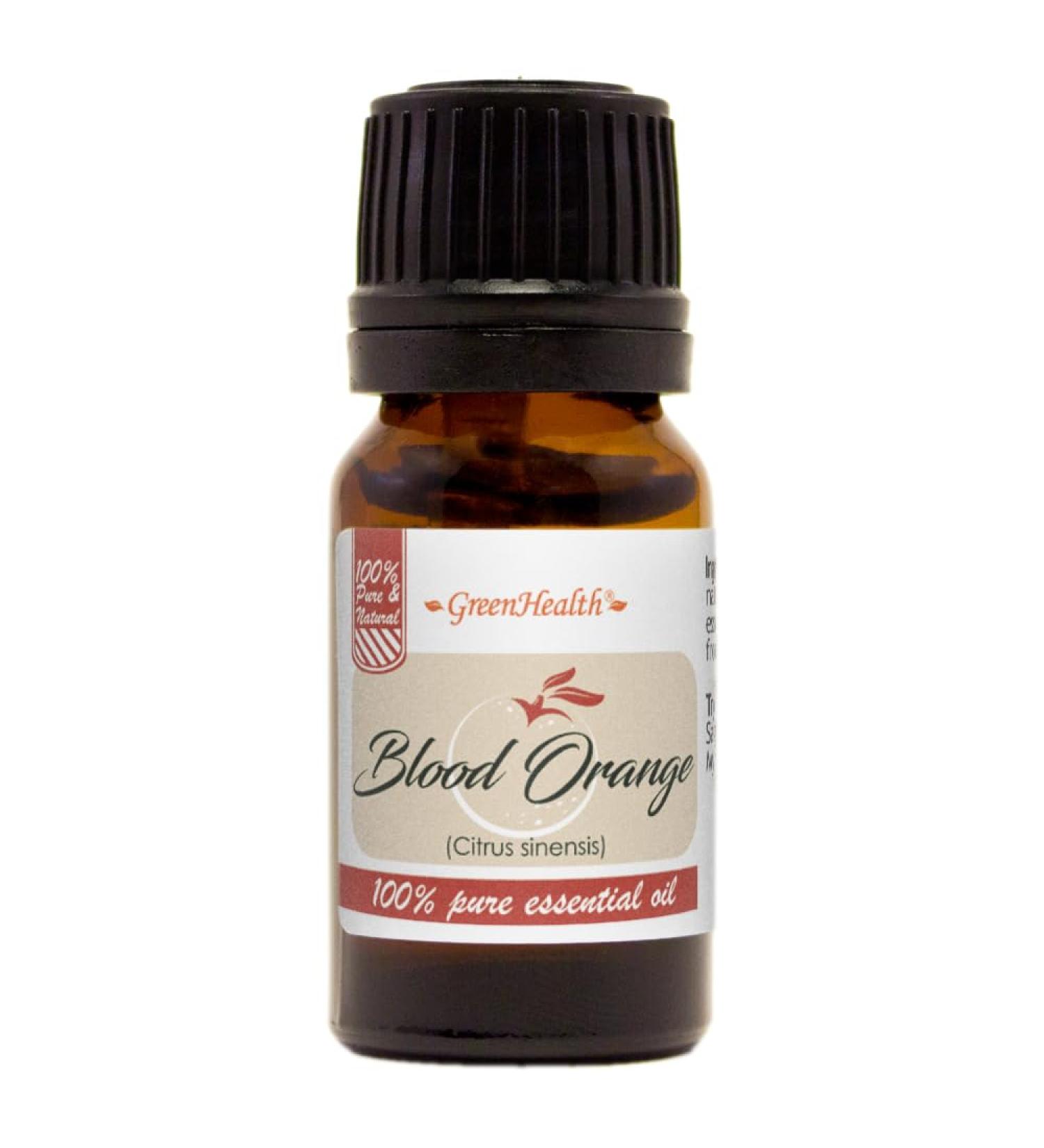 Blood Orange 1/3 fl oz (10 ml) Glass Bottle 100% Pure Essential Oil GreenHealth - Buy Online on GoSupps.com