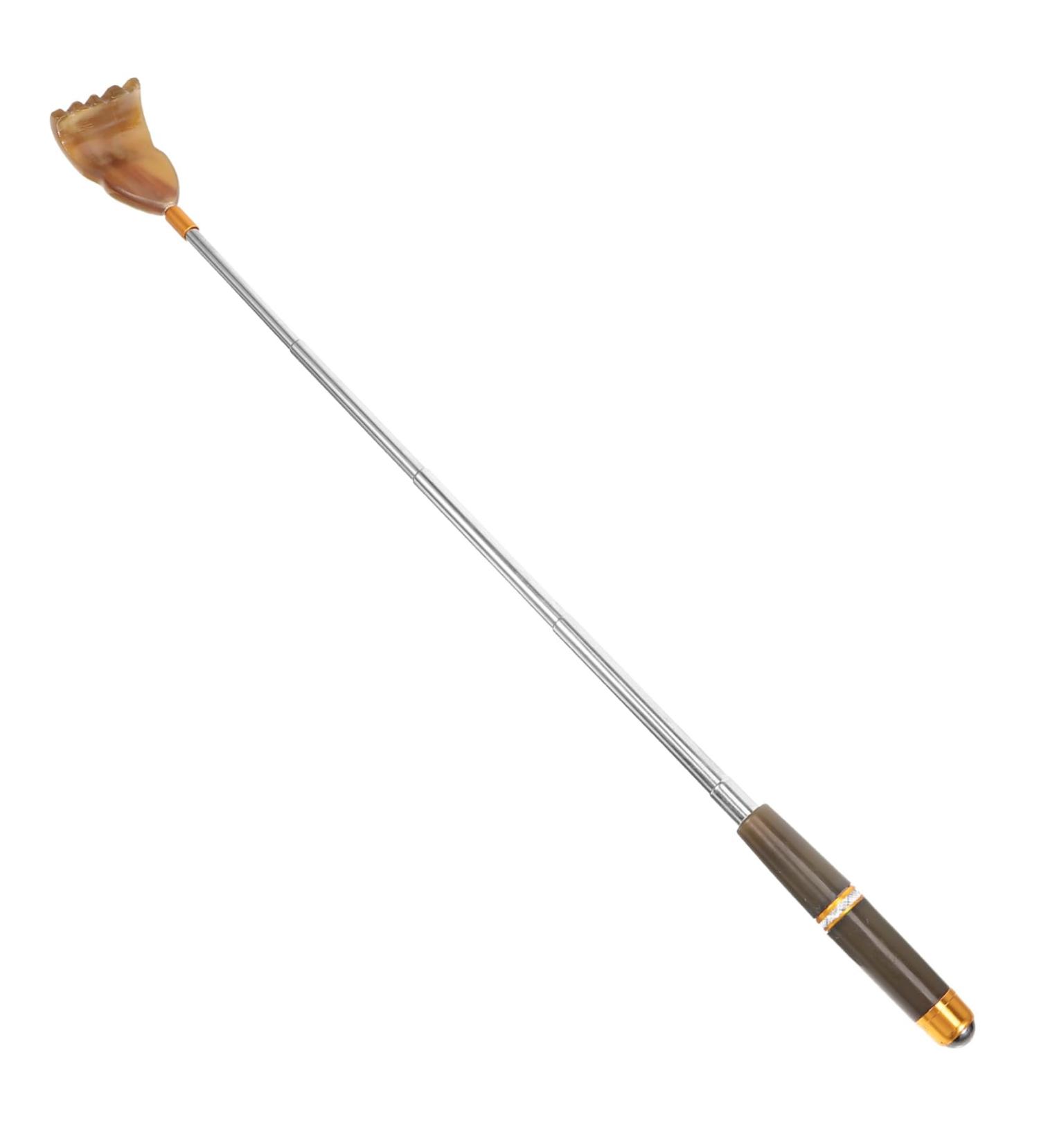 Fomiyes Tickling Oxenhorn Massage Gear - Long Handle Telescopic Back Scratcher & Peeling Body Brush for Itching Relief | Buy Internationally - Buy Online on GoSupps.com