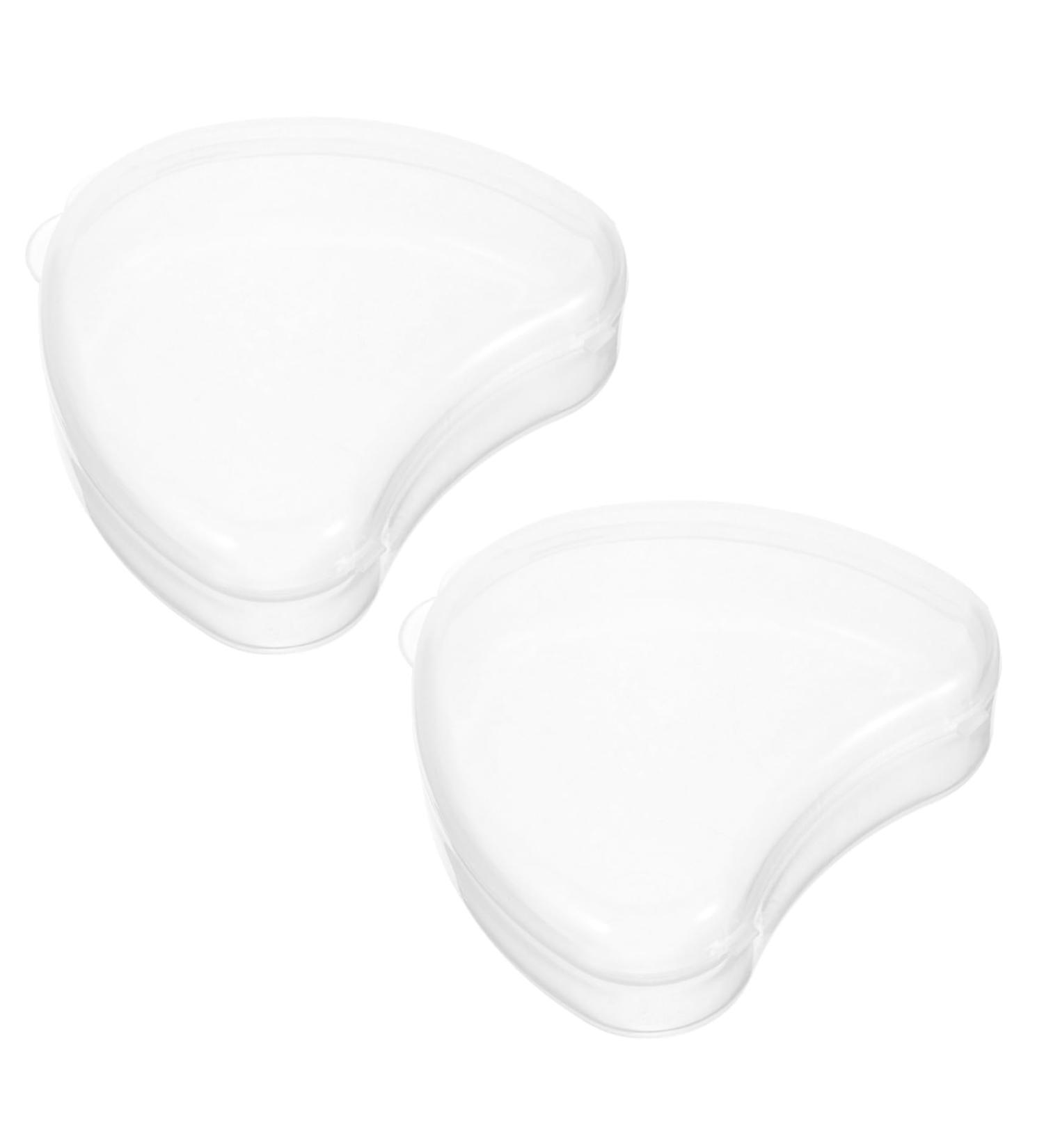 Beavorty Love-Shaped Prostheses Storage Box - Transparent 2-Piece Set for Outdoor Retention | Durable Plastic Holder Etui - Buy Online on GoSupps.com