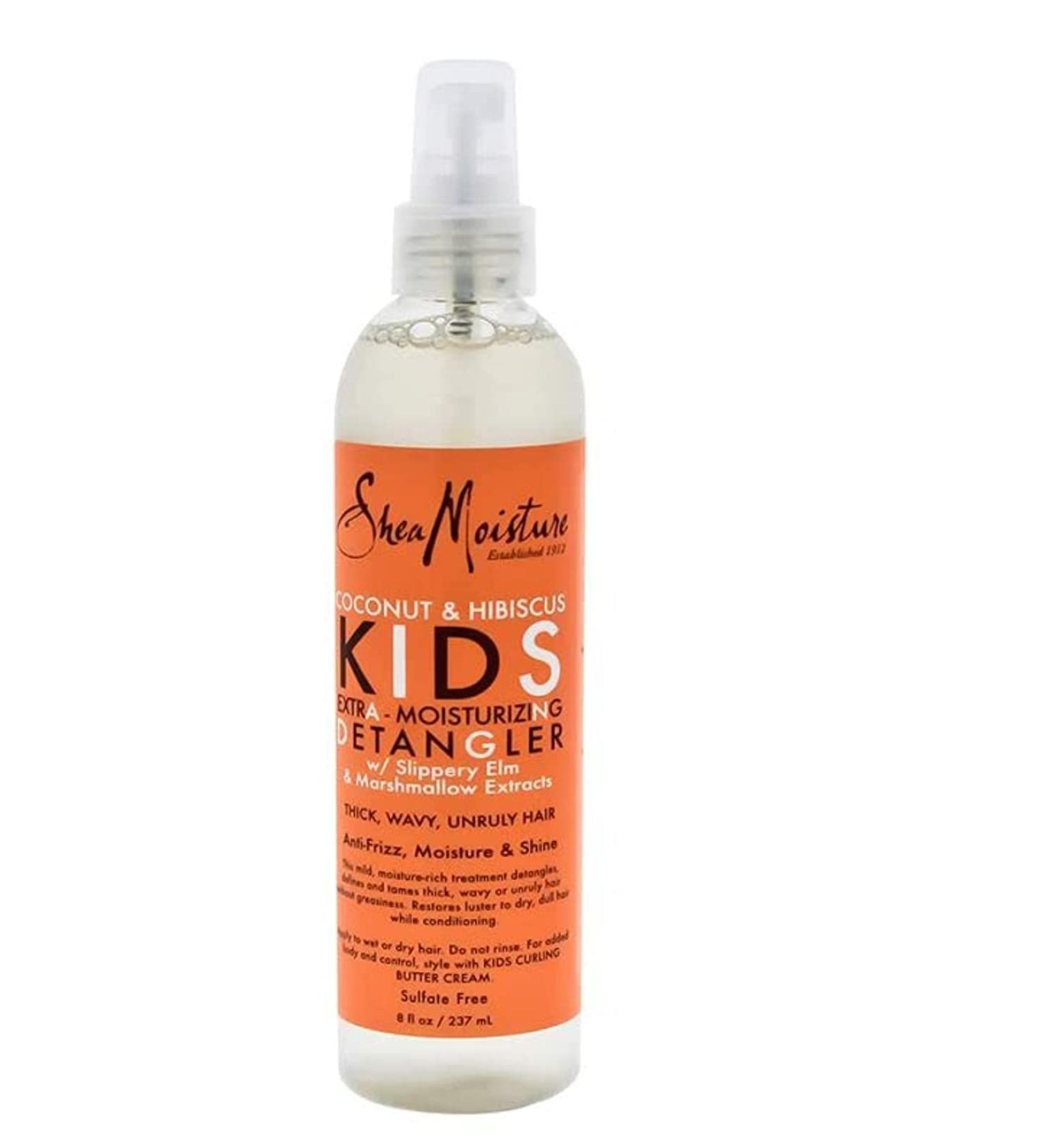 SHEA MOISTURE Coconut & Hibiscus Kids Extra-moisturizing Detangler 8 Fl Oz (Pack of 2)