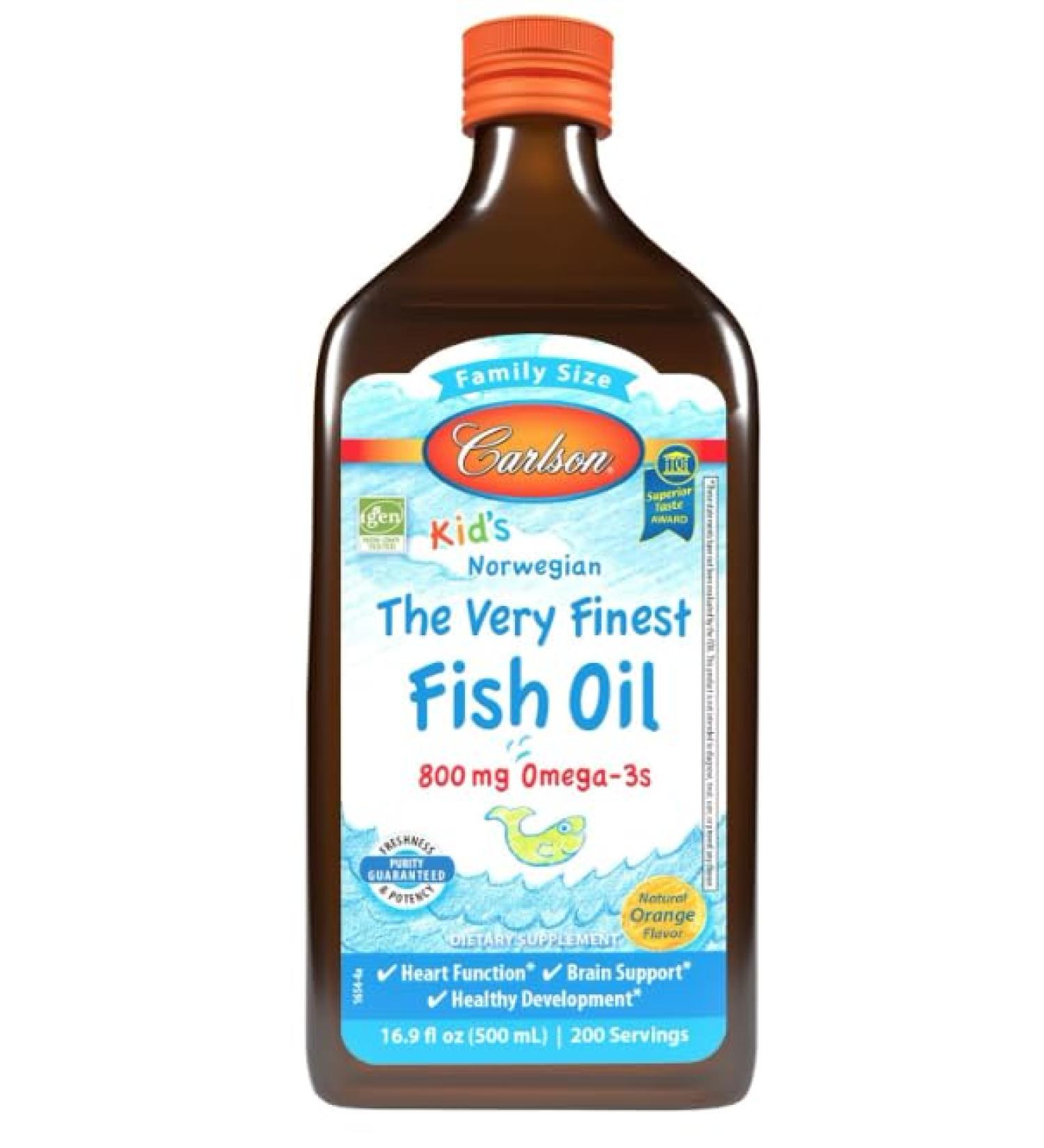 Kids The Very Fine Fish Oil 800 mg Natural Orange 500 ml - Buy Online on GoSupps.com