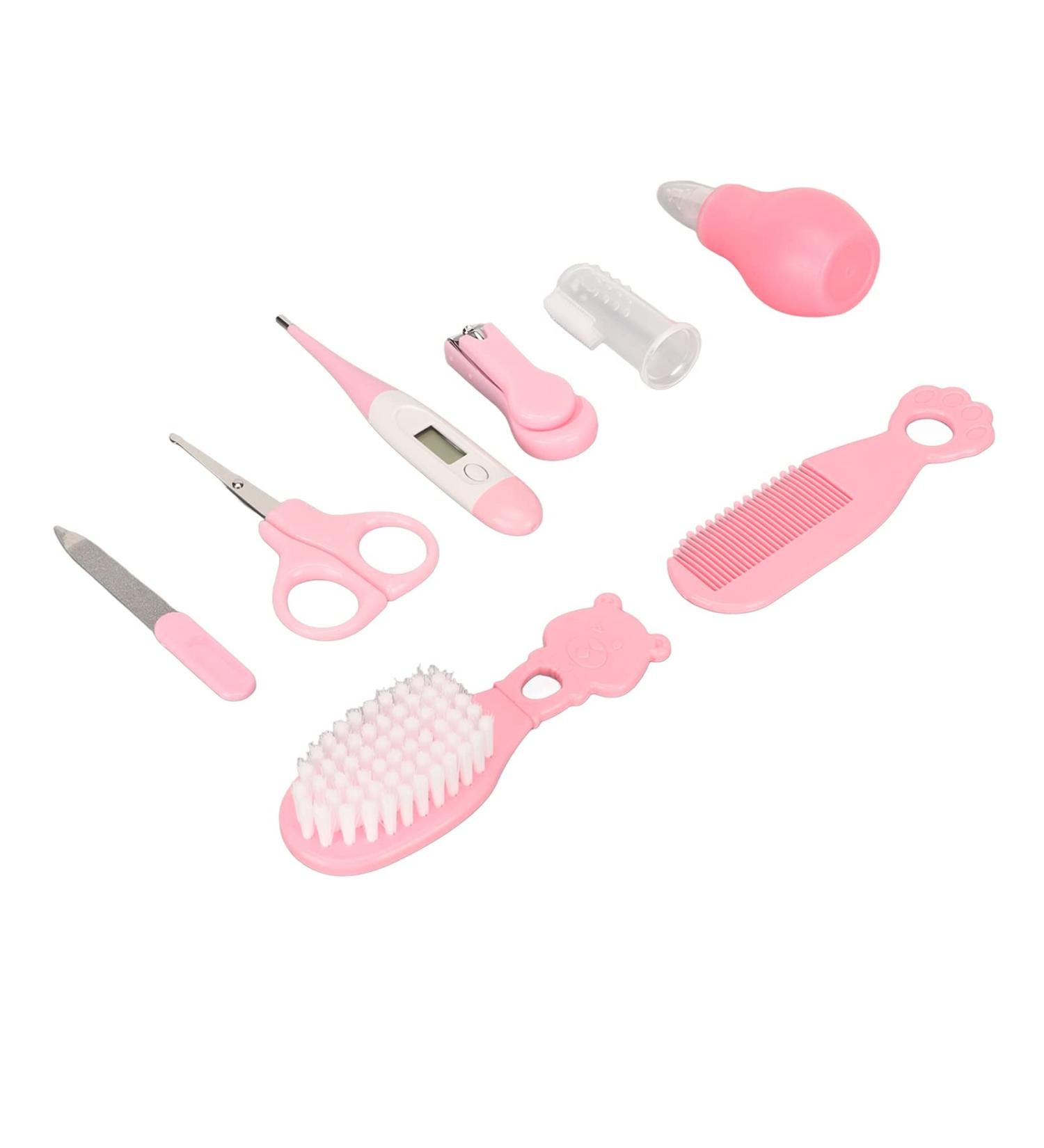 Newborn Baby Grooming Kit: Silicone Toothbrush & Nail Clippers for Travel - Buy Online on GoSupps.com