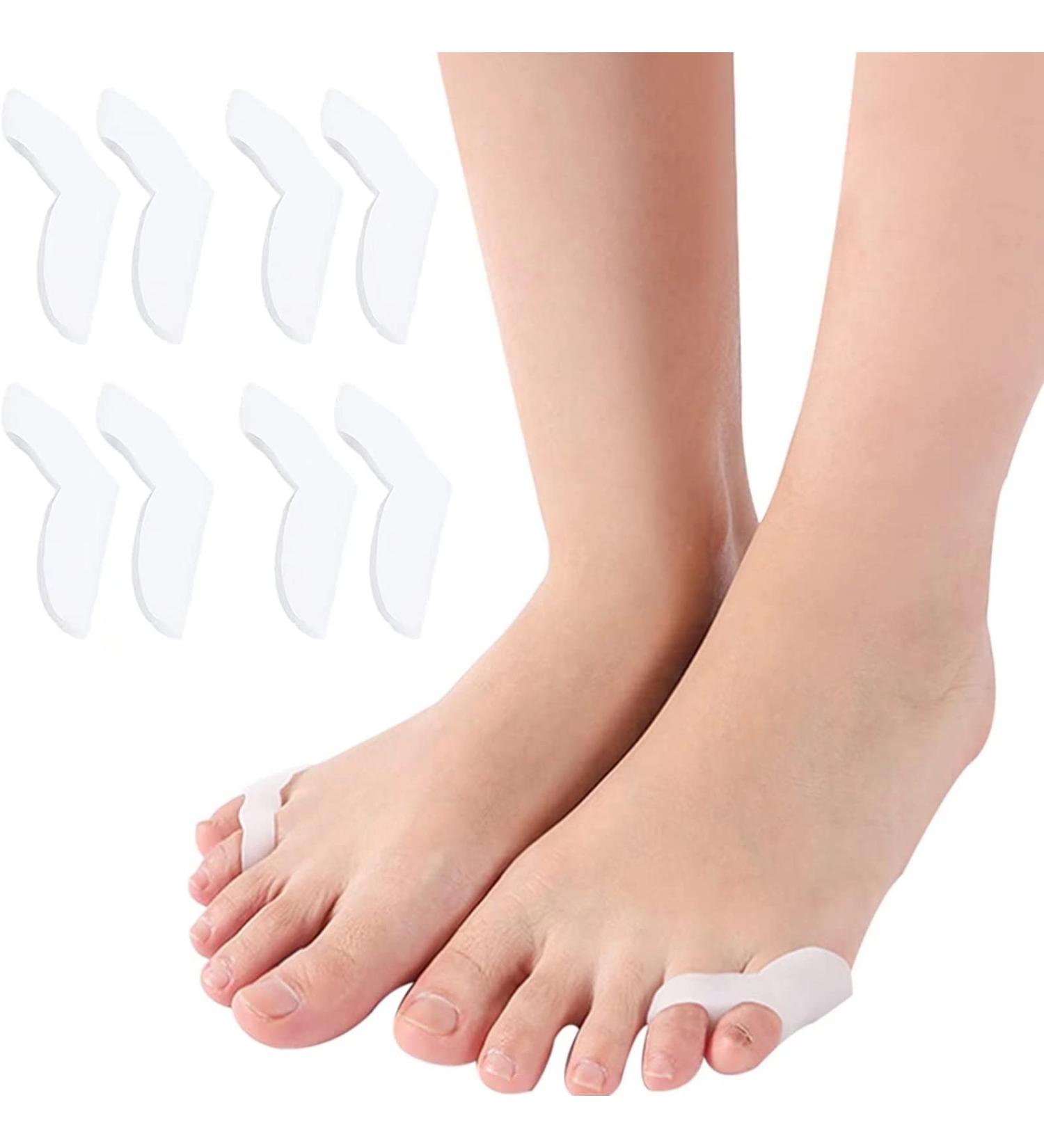 Runrayay 8-Pack Bale Toe Corrector Pads | Gel Pinky Toe Bunion Protection & Relief | Small Toe Protection for Women - Style 5 - Buy Online on GoSupps.com